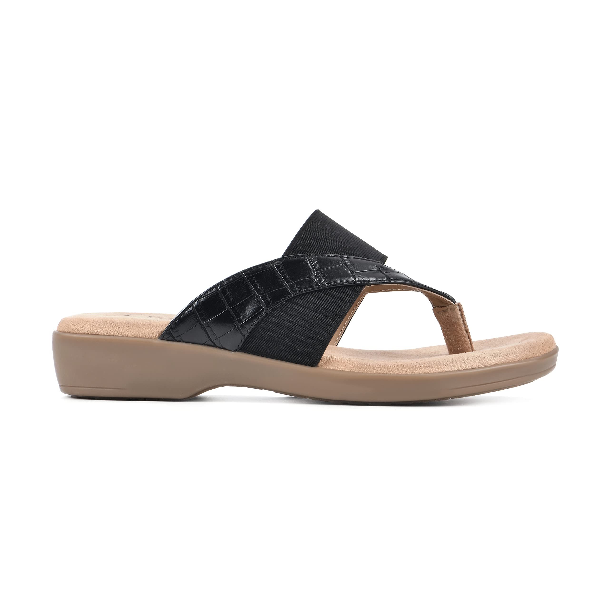 White Mountain Bumble Women's Thong Sandals - Comfortable Summer Beach Footwear