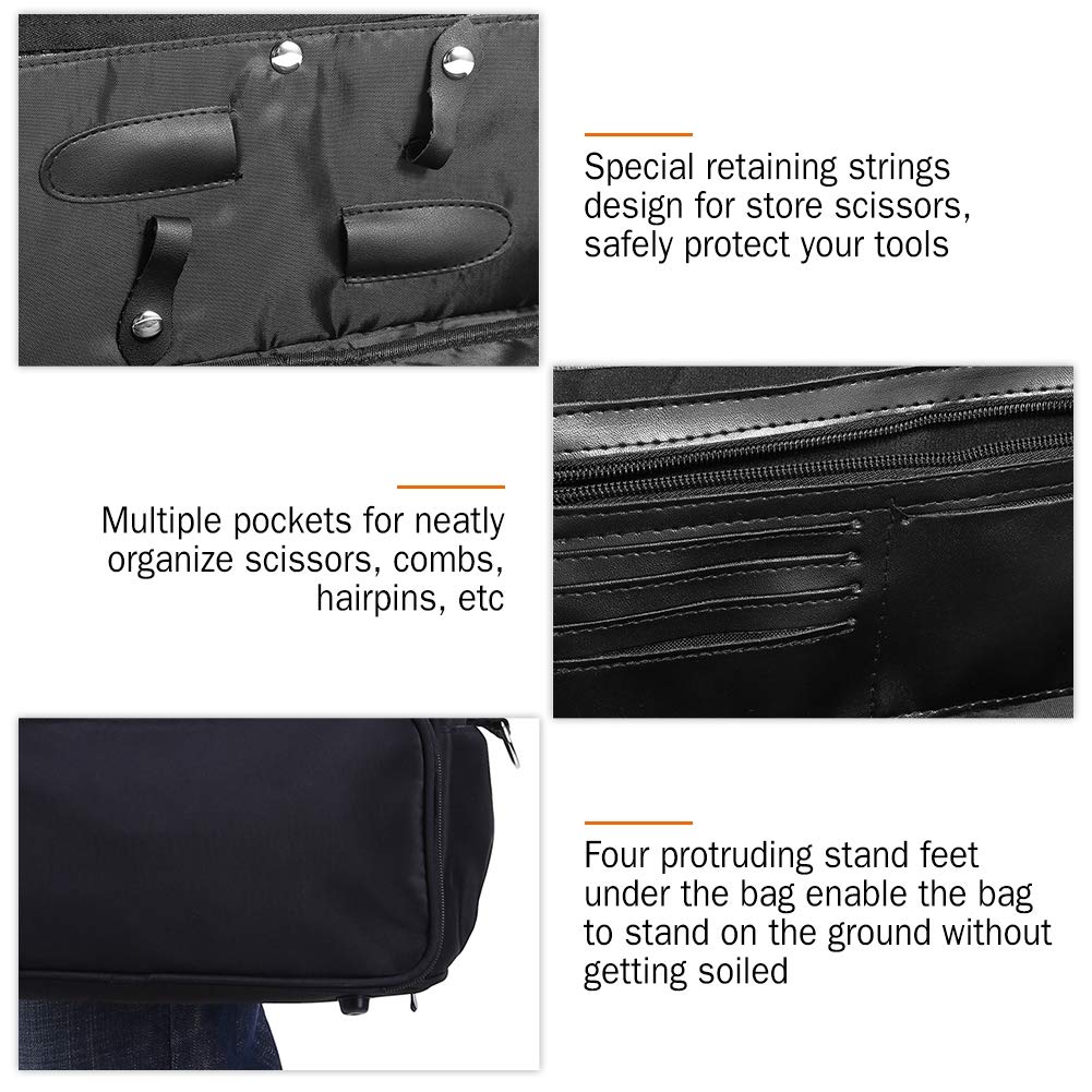 Professional Multi-functional Travel Cosmetics & Hairdressing Bag for Men and Women - Waterproof Salon Organizer for Toiletries, Makeup, Brushes & Styling Tools - Perfect for Travel, Salon Professionals & Home Use