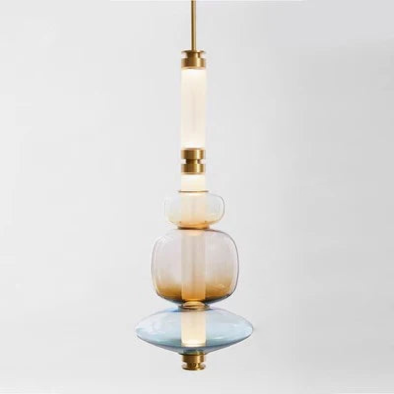 Stellar Orbit Linear LED Minimalist Pendant Light - Modern Dimmable Hanging Fixture for Kitchen Island, Dining Room & Bedroom Lighting