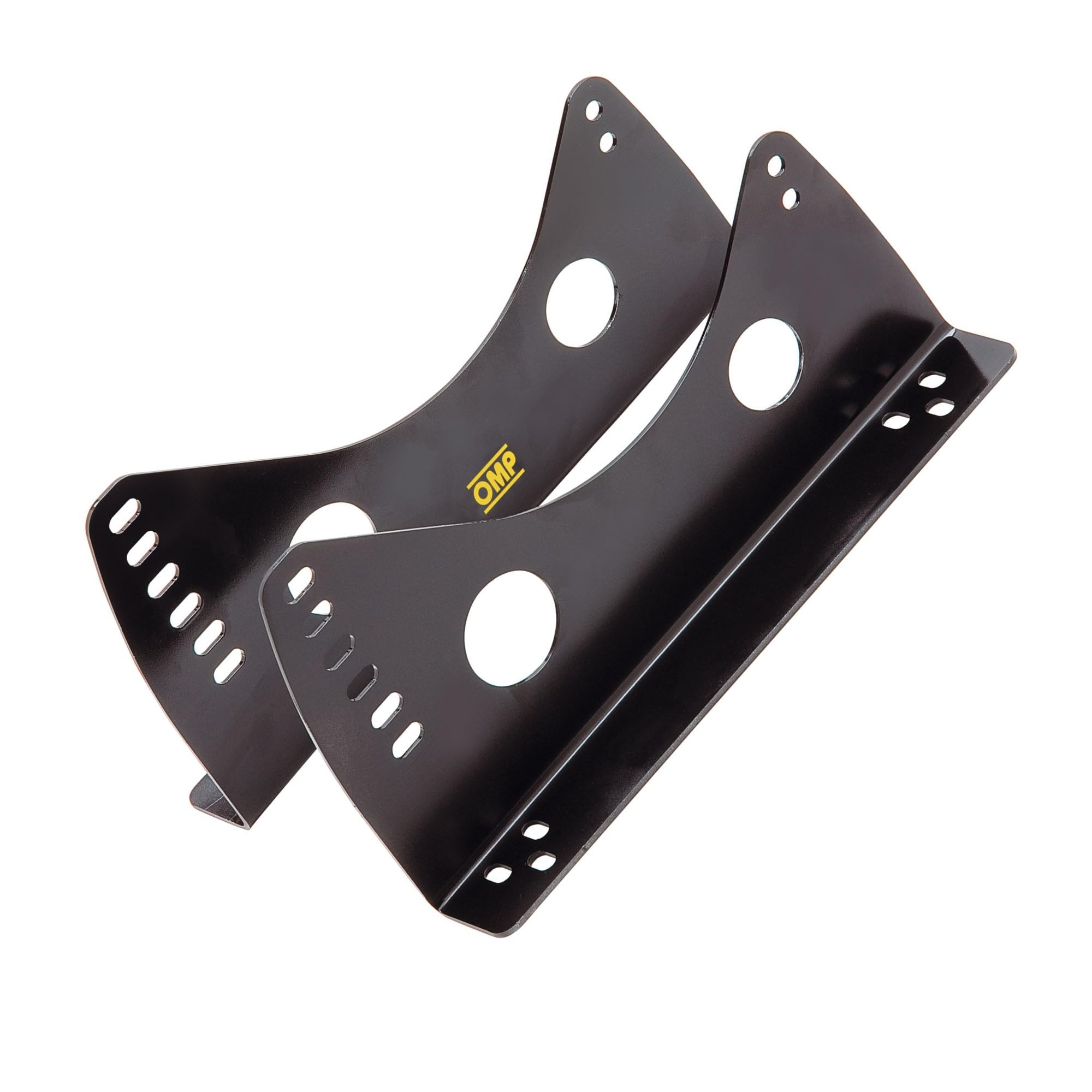 OMP HC/733E Black Seat Mount Bracket - Universal Racing Seat Bracket for Car, Truck & SUV - Heavy Duty Steel Construction for Motorsports & Off-Road Use