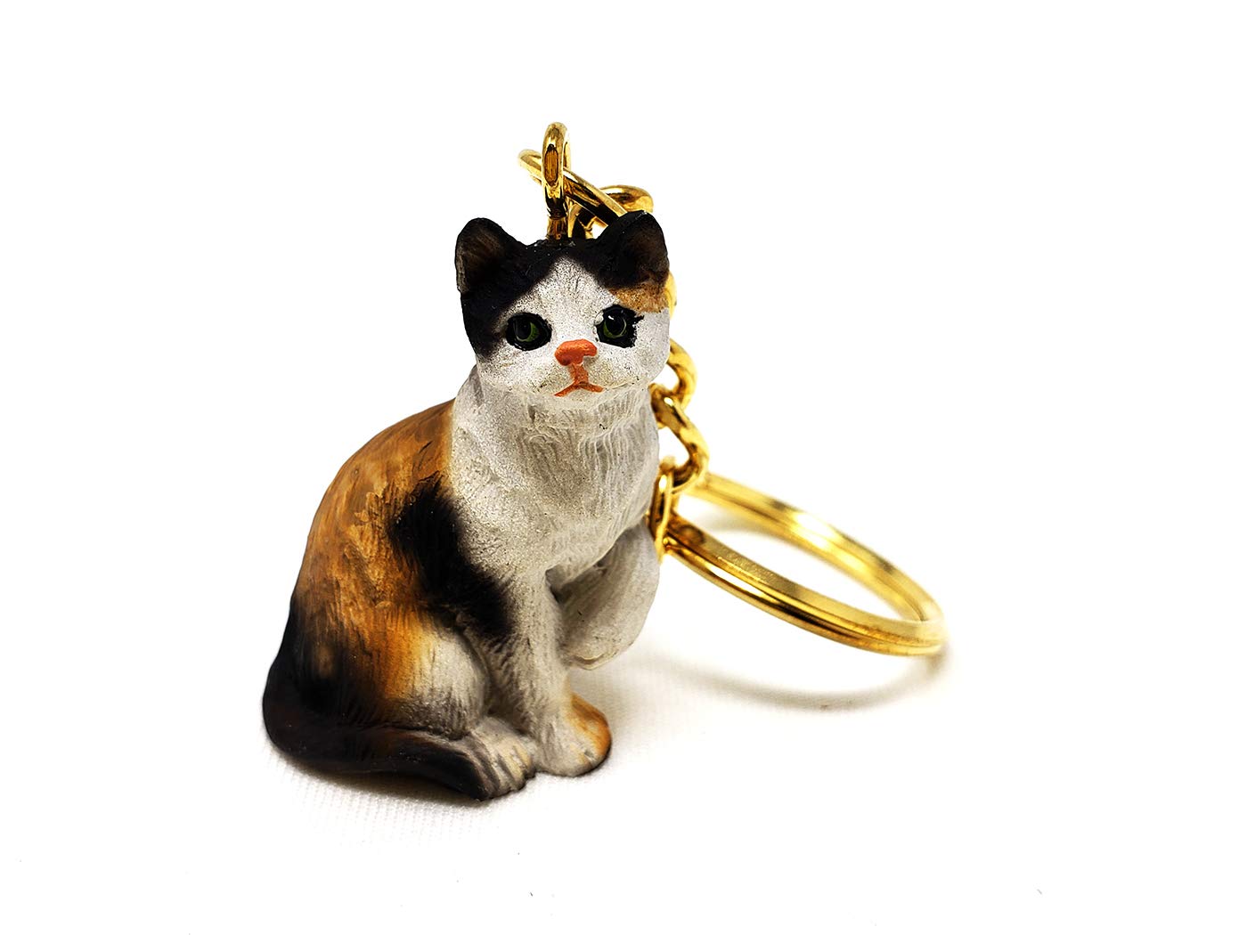 Stylish Calico Cat Keychain - Cute & Durable Cat Lover Gift for Women & Girls - Perfect for Keys, Bags & Backpacks