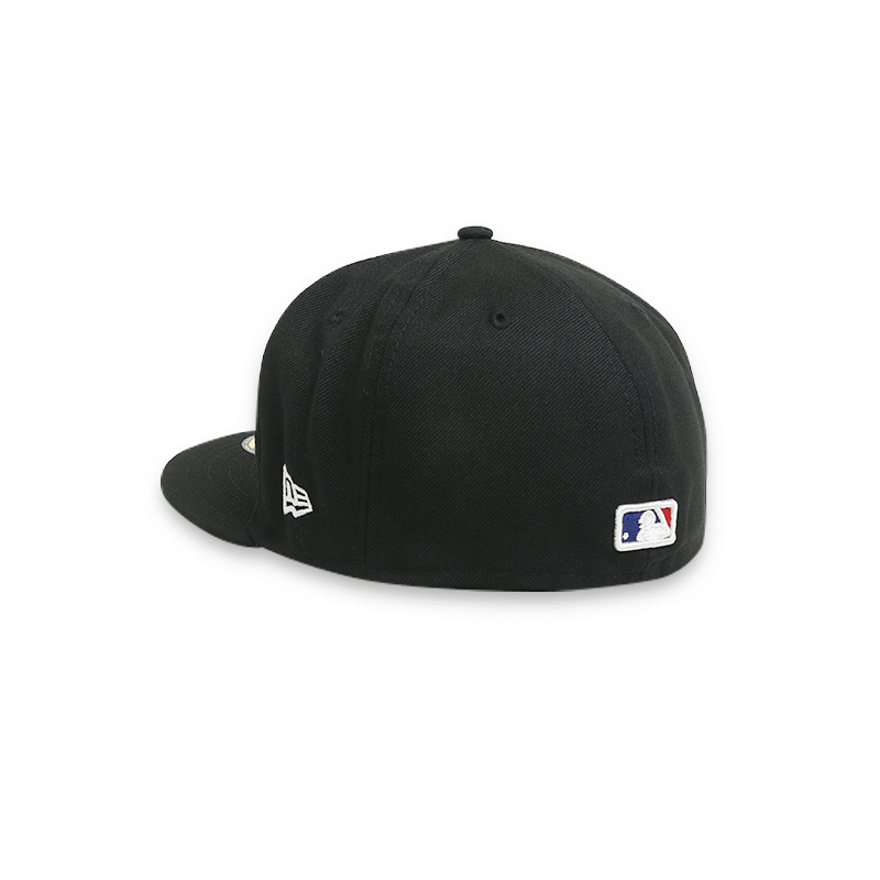 LA Dodgers World Series Black Fitted Hat for Men - Official MLB Baseball Cap for Sports Fans & Streetwear Fashion