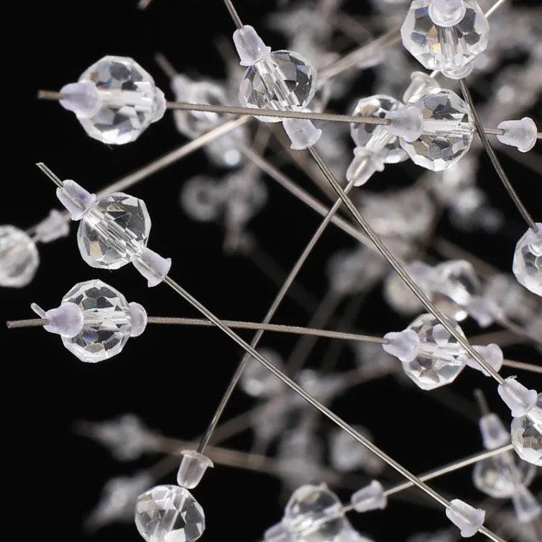 Star Branches Crystal Gold Chandelier - Elegant Ceiling Light Fixture for Dining Room, Living Room & Bedroom Decor | Modern Luxury Lighting for Home & Wedding Venues