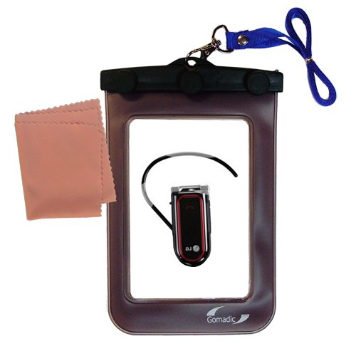 Waterproof Case for LG Bluetooth Headset HBM-730 - IPX8 Rated Underwater Protection, Shockproof & Dustproof Cover for Swimming, Beach, Rain & Outdoor Activities