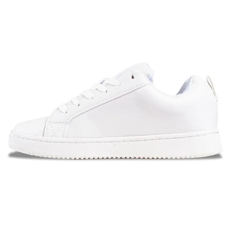 DC Court Graffik XWWW Skate Shoes for Men - White & Black Casual Sneakers for Skateboarding, Streetwear & Everyday Comfort