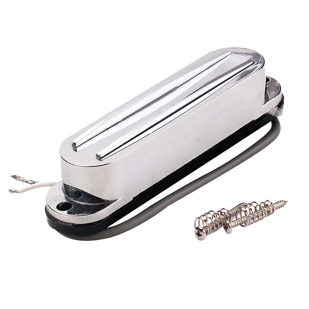 Hot Twin Blade Guitar Pickup - Replacement for Single Coil Pickups - White Rails Style Pickup for Electric Guitars - Perfect for Rock, Metal & Blues Performances