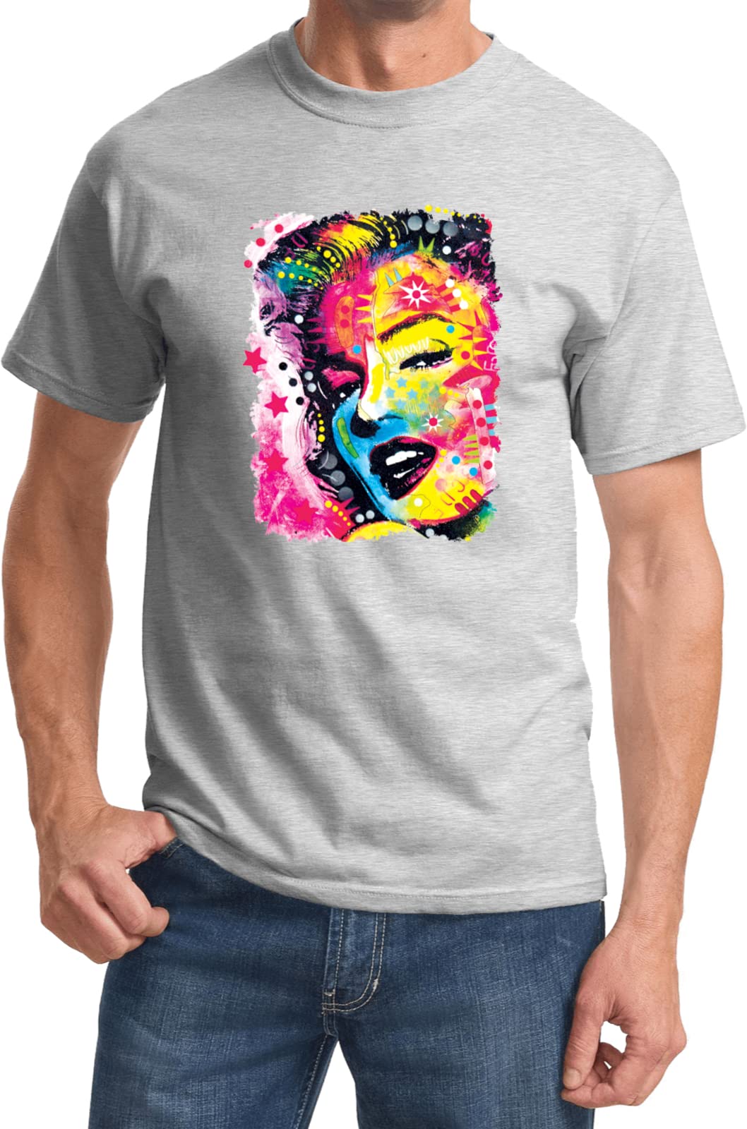 Vintage Marilyn Monroe Portrait T-Shirt - Retro Pop Art Graphic Tee for Women & Men - Perfect for Casual Wear, Concerts & 60s Theme Parties