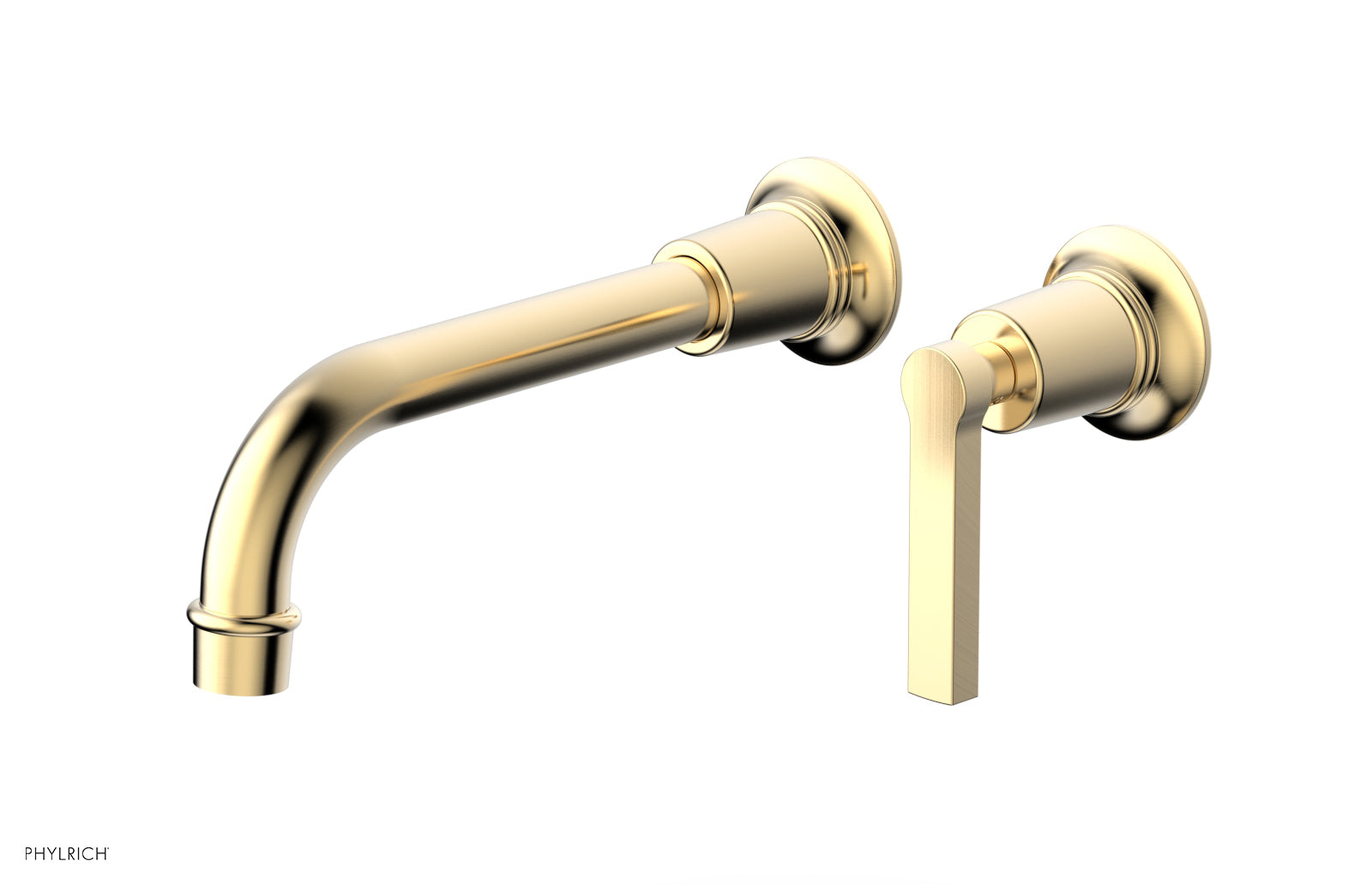 HEX MODERN Single Handle Wall Mount Bathroom Faucet - Lever Handle 501 18 - Perfect for Modern Bathroom & Powder Room Sink Installation