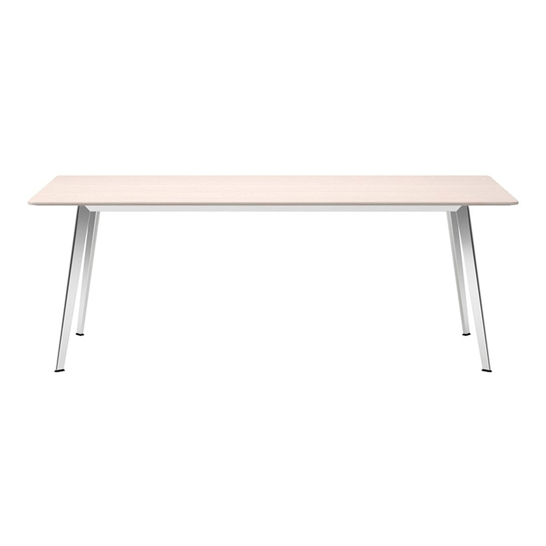 JW Modern Rectangular Dining Table - Solid Wood Kitchen Table for 6 - Perfect for Family Dinners & Entertaining Guests