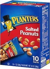 Planters Salted Peanuts in Shell - 10oz Box (Pack of 3) | Crunchy Snack for Parties, Road Trips & Office Breaks | High-Protein Healthy Snacks