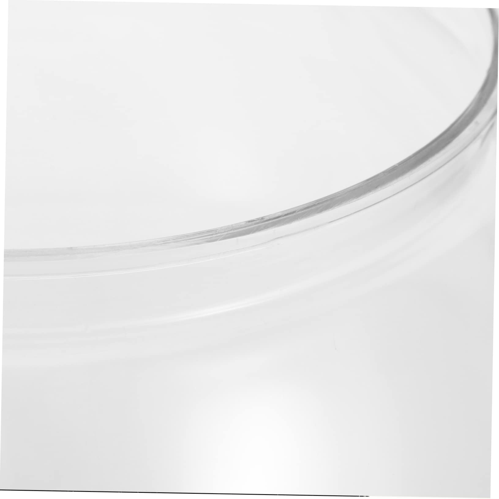 Transparent Round Plastic Fish Bowl - Goldfish Tank, Vase, Terrarium for Office & Home Decor | Perfect for Betta Fish, Small Aquatic Pets, and Succulent Plants