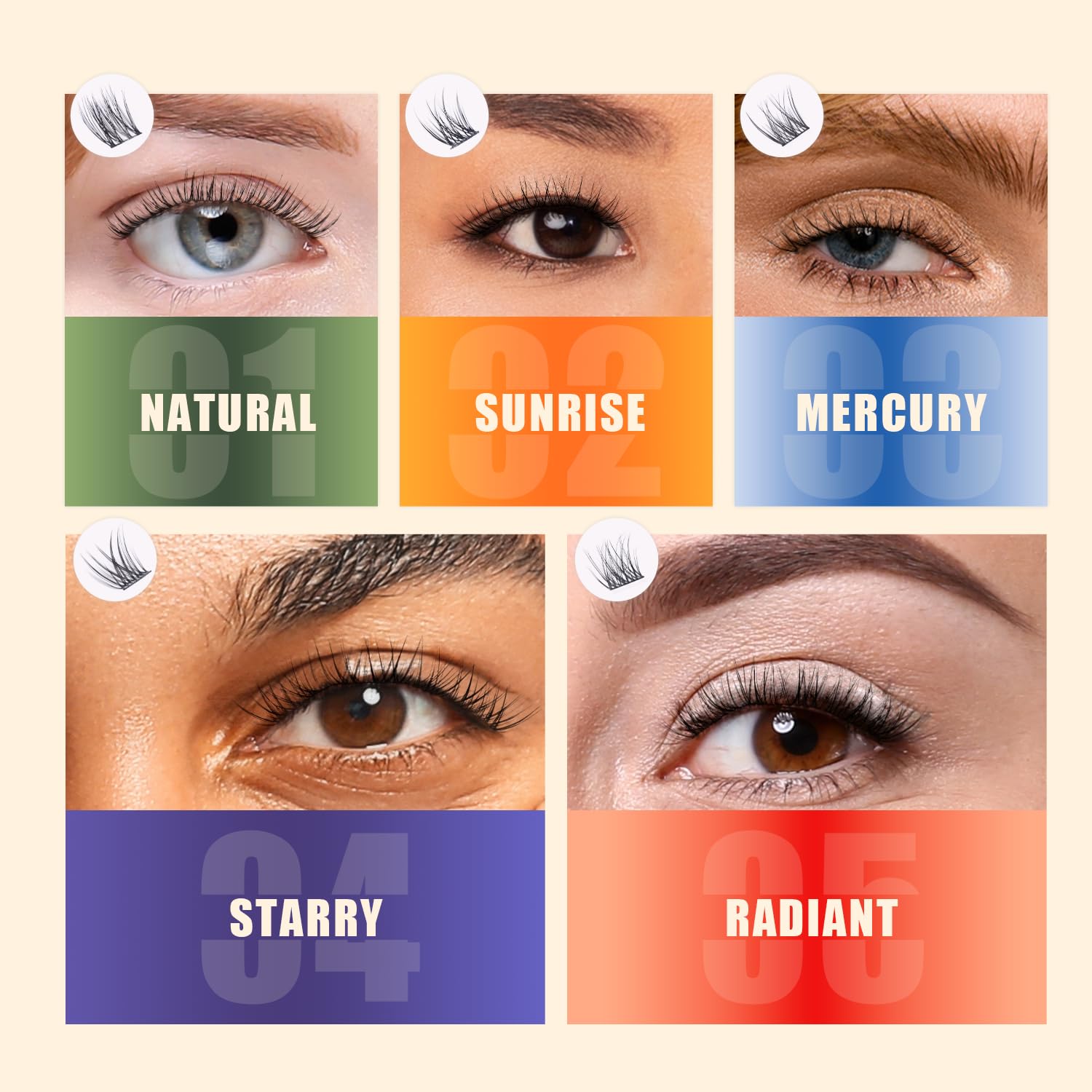 10mm Wispy D Curl Eyelash Clusters - Natural Look, No Plastic Feel, Ultra-Soft Individual Lashes with Thin Band | Long-Lasting & Comfortable | Perfect for Daily Wear, Special Occasions & Professional Makeup | Ehszm Beauty