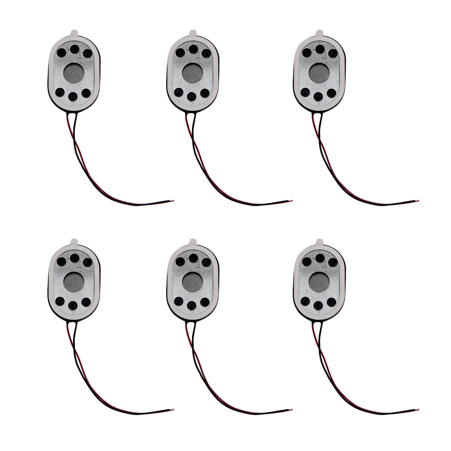 Fielect 2Pcs 8Ohm 1.5W Internal Magnet Speaker with Wire - 20x30x4mm Mini DIY Speaker for Electronics, Audio Projects & Home Theater Systems