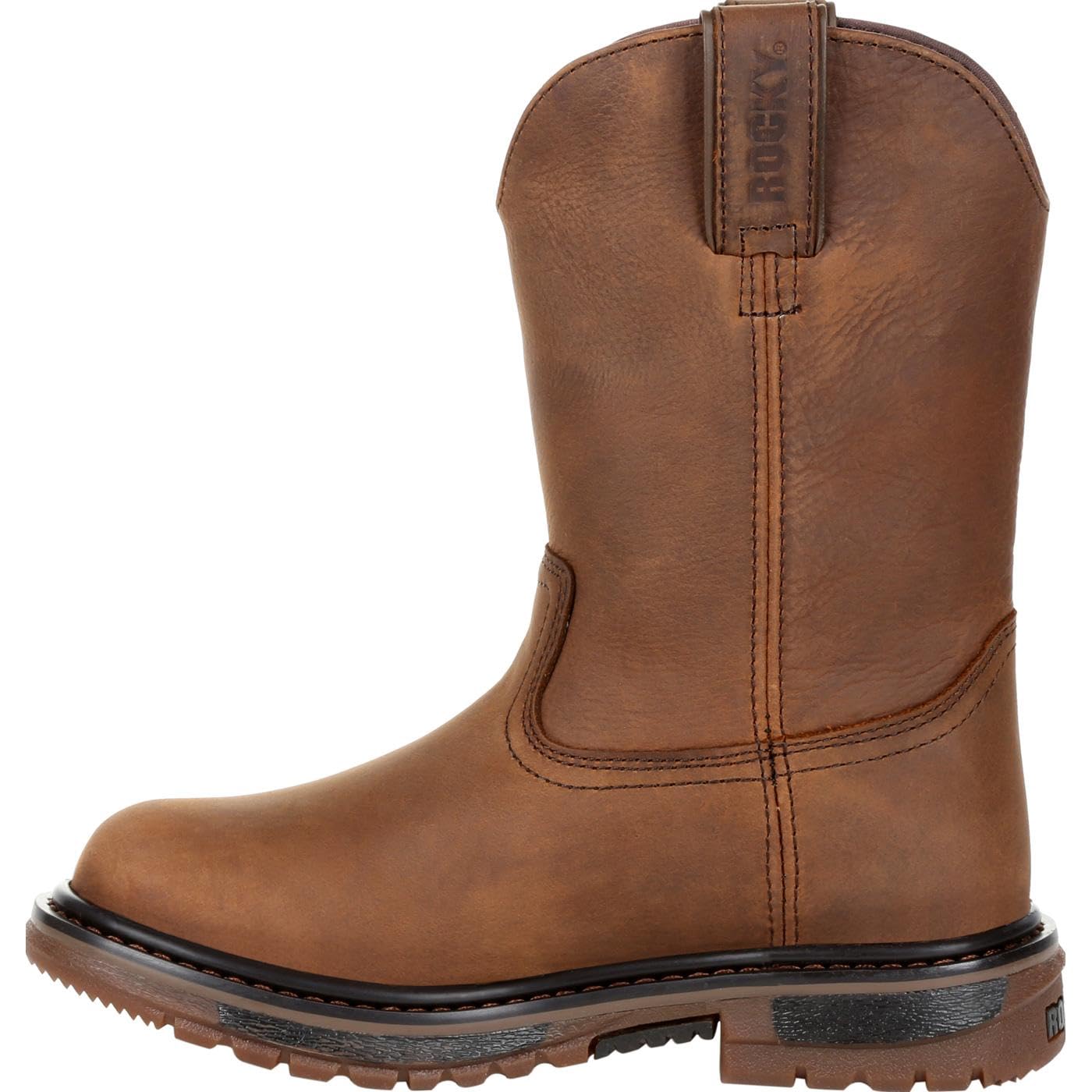ROCKY Kid's Original Ride FLX Western Boot - Durable & Comfortable Cowboy Boots for Boys & Girls - Perfect for Riding, Hiking & Outdoor Adventures