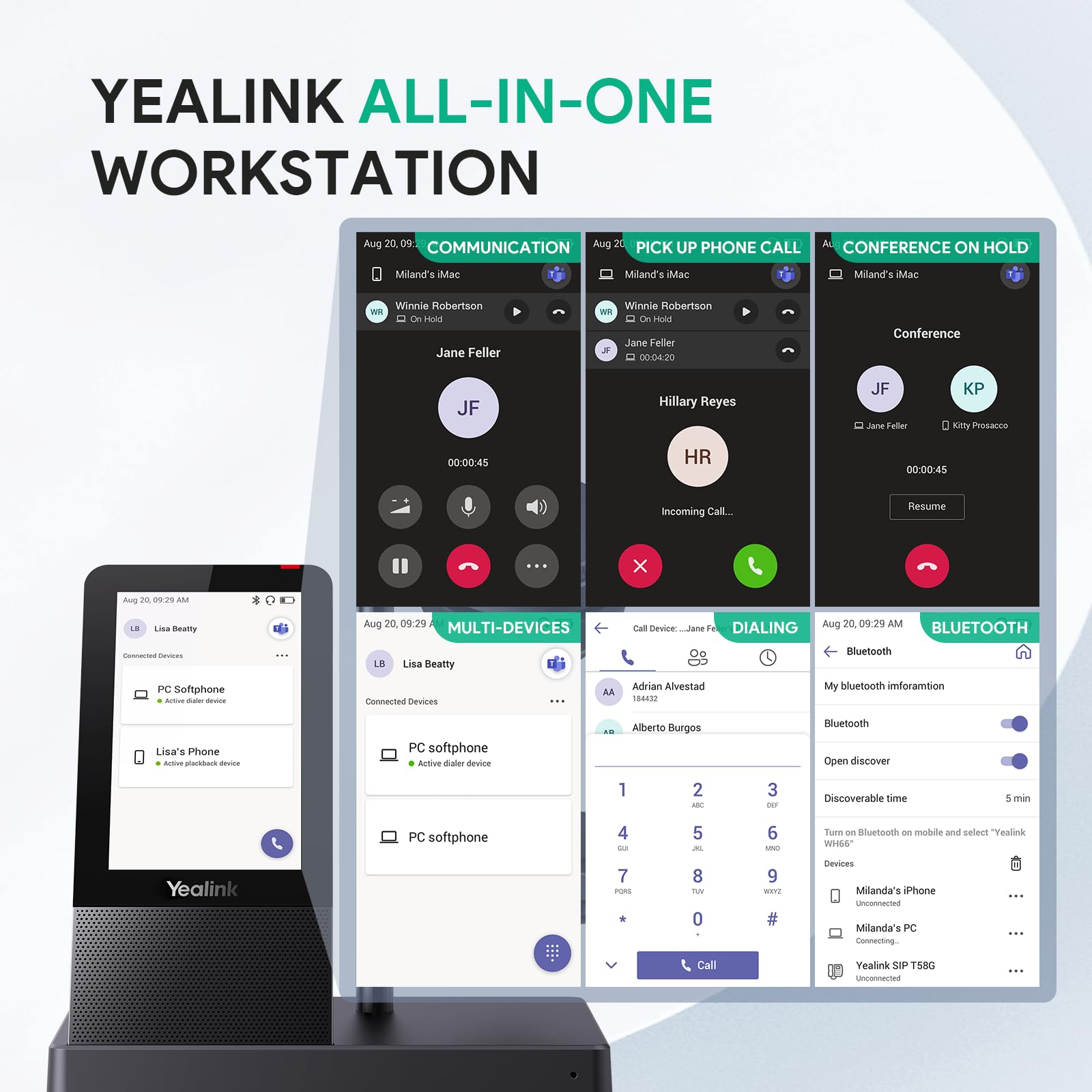 Yealink WH66 Wireless Headset with 4