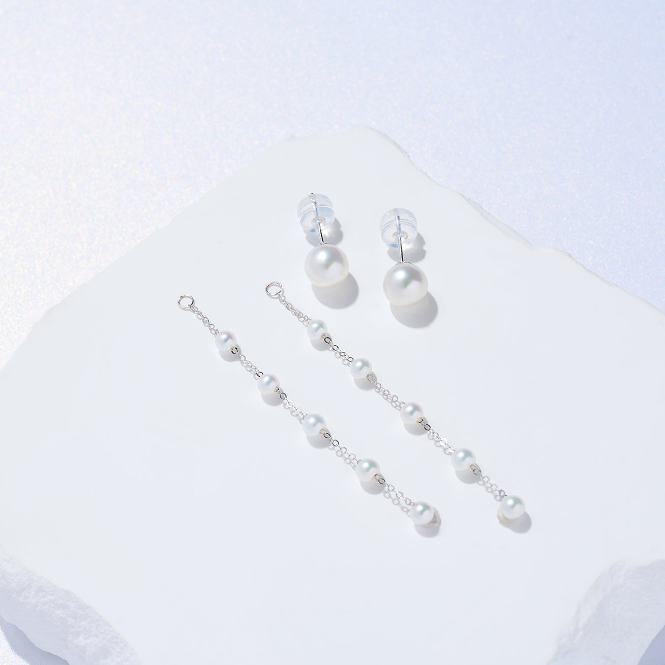 18K Gold Freshwater Pearl Earrings for Women - Elegant Stud Earrings with AAA Quality Pearls - Perfect for Weddings, Parties & Everyday Wear (KE00242)