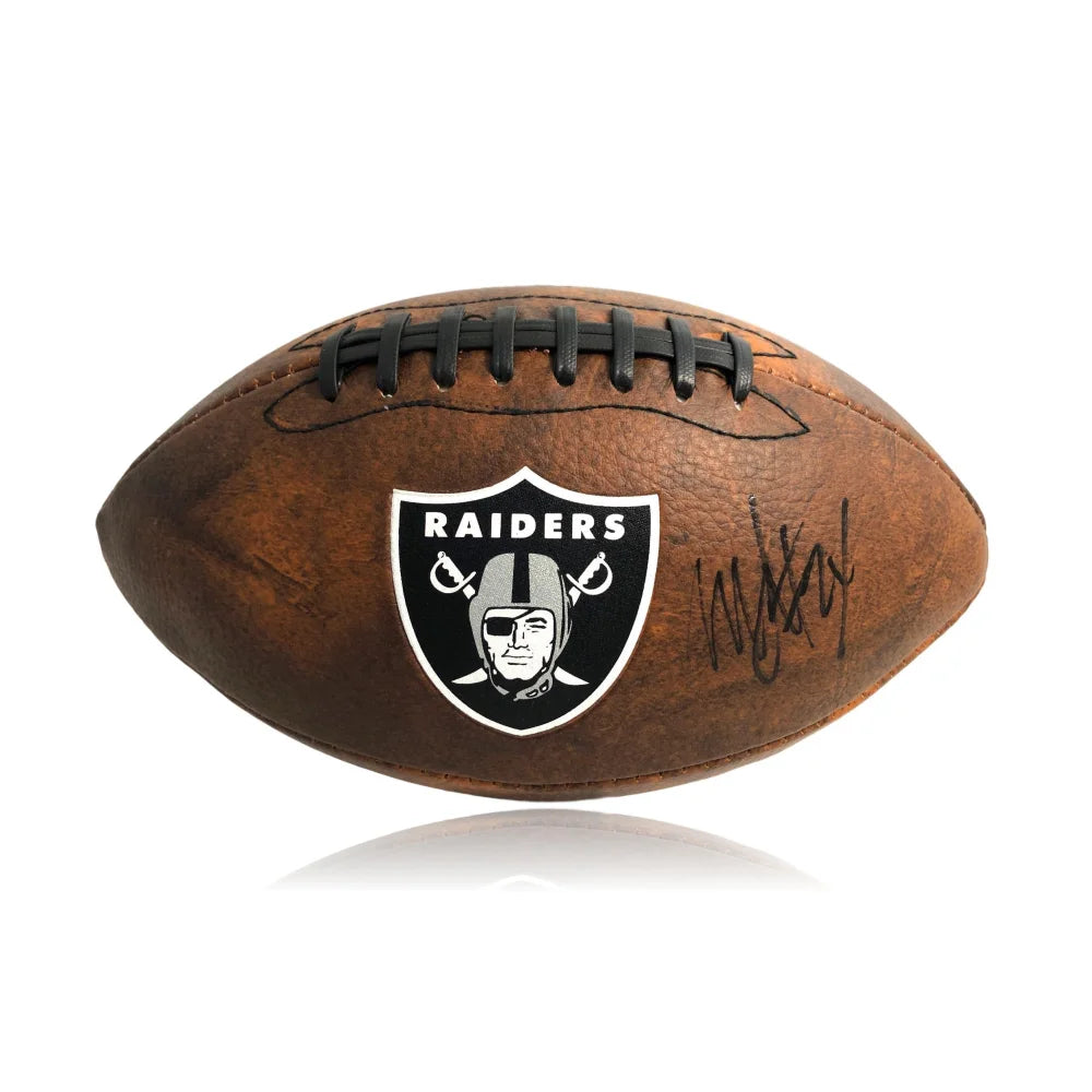 Marshawn Lynch Autographed Las Vegas Raiders Football with BAS COA - Oakland Beast Mode NFL Memorabilia - Perfect for Sports Collectors and Raiders Fans