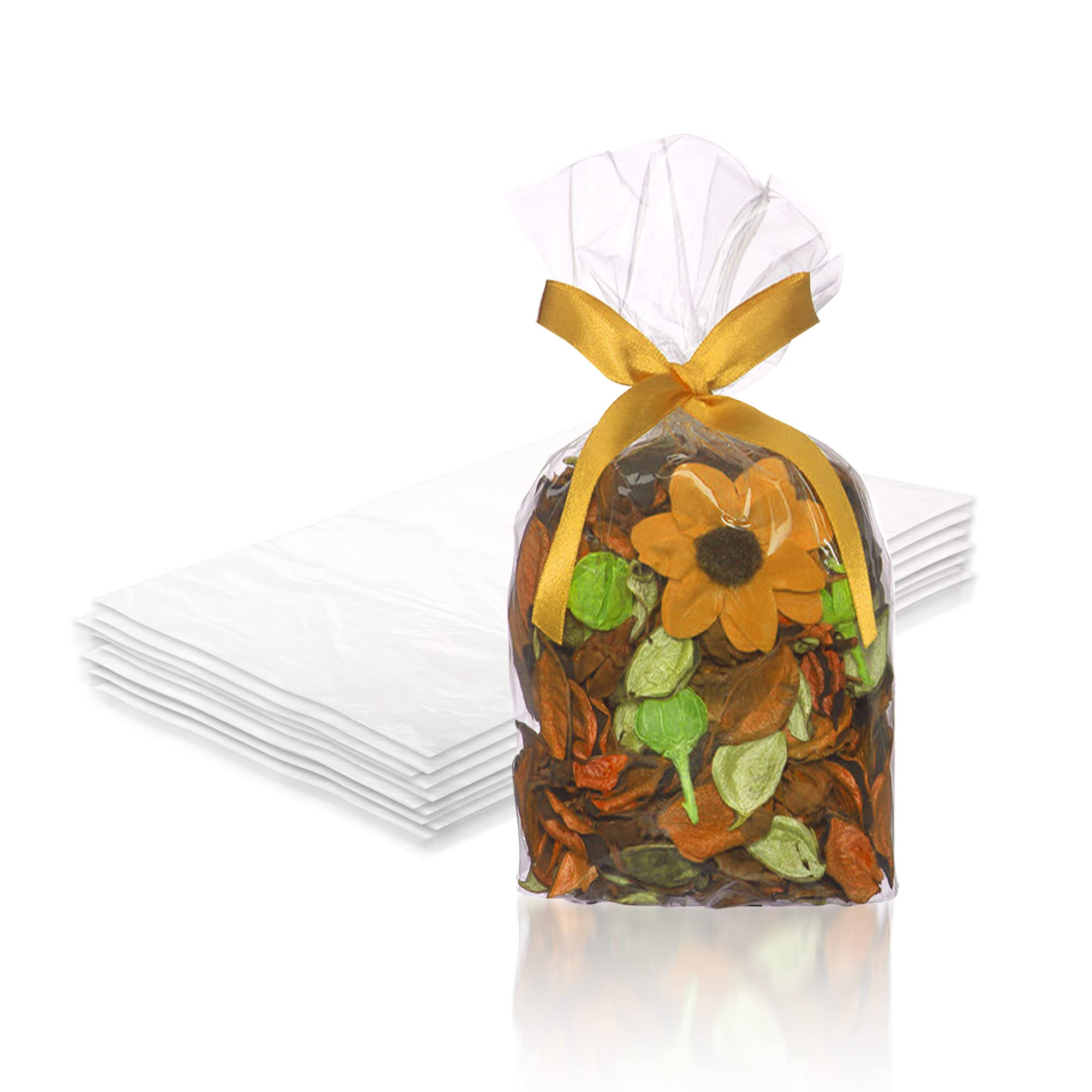 5 x 4 x 18 Inch Clear Gusseted Poly Bags - 1000 Pack 1 Mil Side Gusseted Plastic Bags | Leakproof Packaging Bags for Food Storage, Coffee Beans, Grains & Party Favors | Ideal for Retail, Wholesale & Home Use