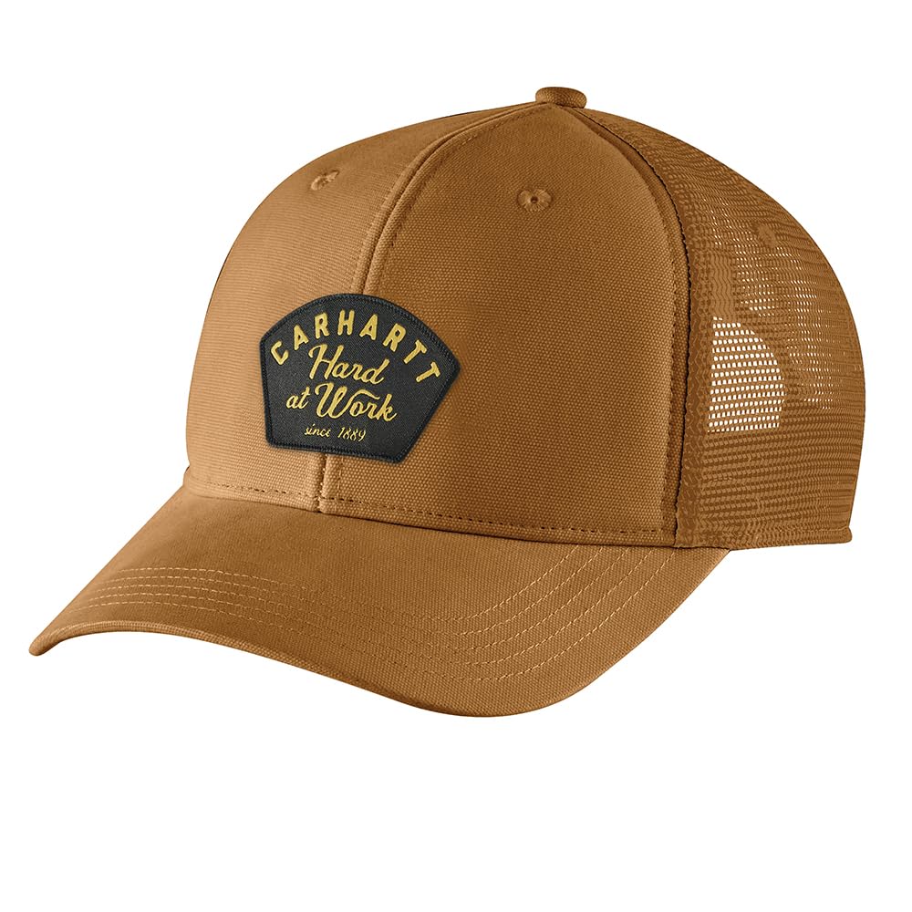 Carhartt Men's Canvas Work Cap - Durable & Comfortable Adjustable Hat for Construction, Outdoor & Casual Wear