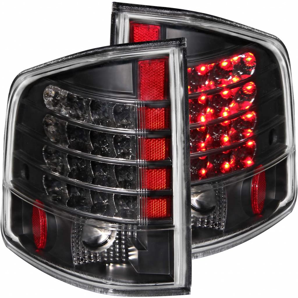 ANZO LED Tail Lights for GMC Sonoma 1995-2004 - Black Smoke Lens (Pair) | 311015 | Upgrade Your Truck's Style & Visibility for Night Driving & Off-Road Adventures
