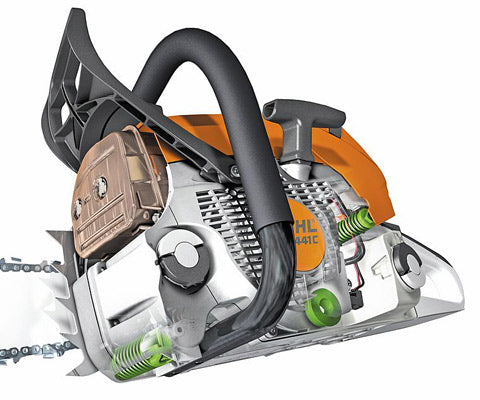 STIHL MS 251 C BE 45.4cc Gas Chainsaw with 16-Inch Bar & Easy2Start System - Professional Wood Cutting for Firewood, Tree Trimming & Landscaping