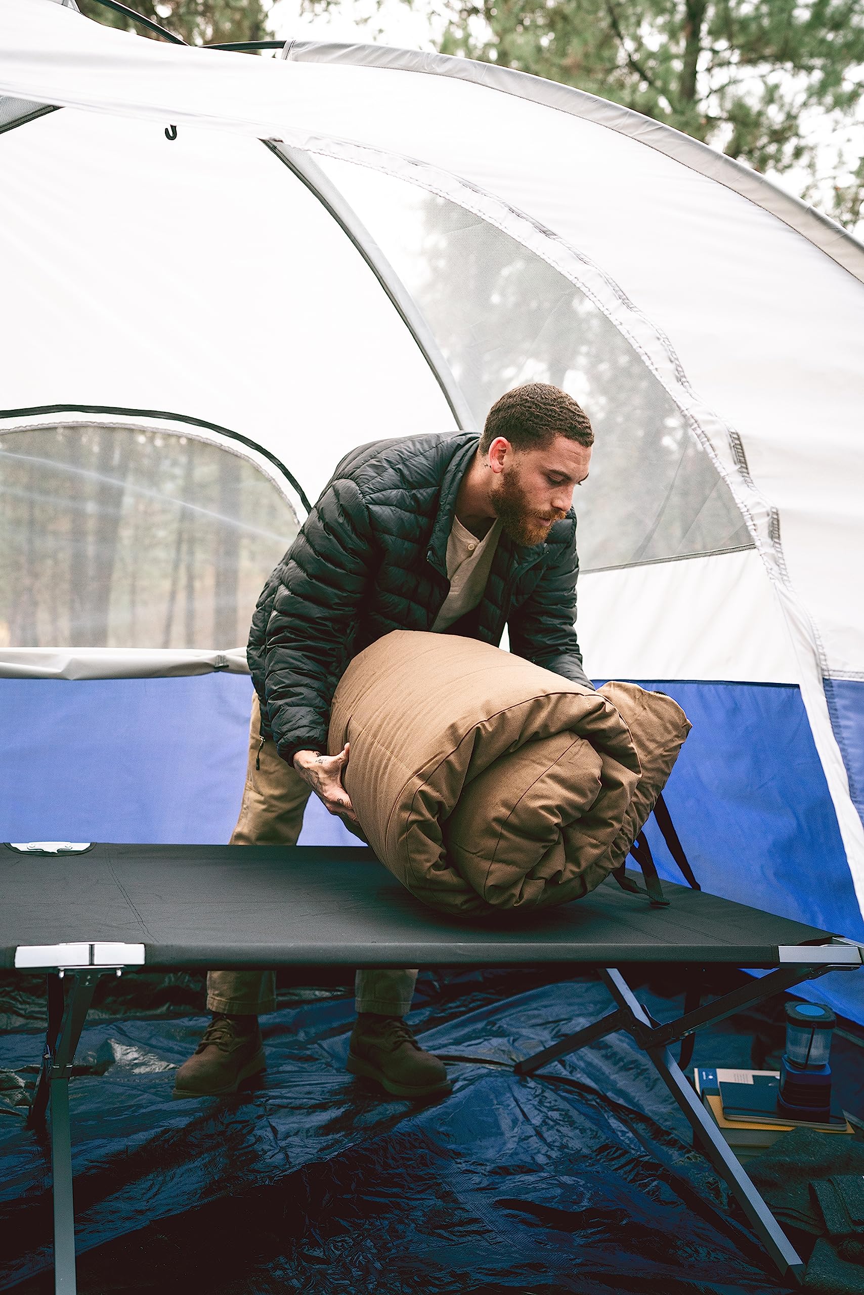 Stansport Folding Camping Cot - Lightweight Portable Bed for Outdoor Adventures, Hiking, Backpacking & Travel - Heavy Duty Support for Adults & Kids