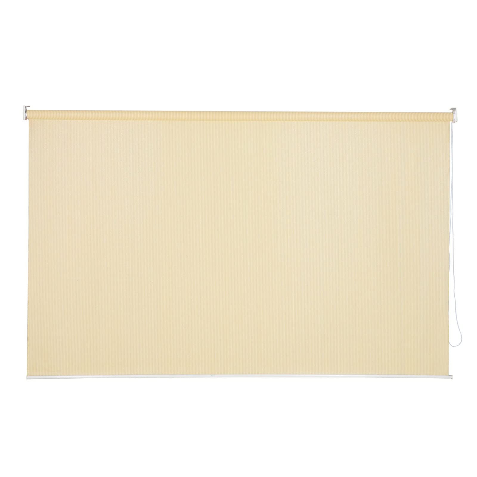 PHI VILLA 8ft x 6ft Outdoor Roller Shade - Sun Protection Patio Shade, Retractable Window Covering for Porch, Deck, Balcony & Backyard (Wheat Color)
