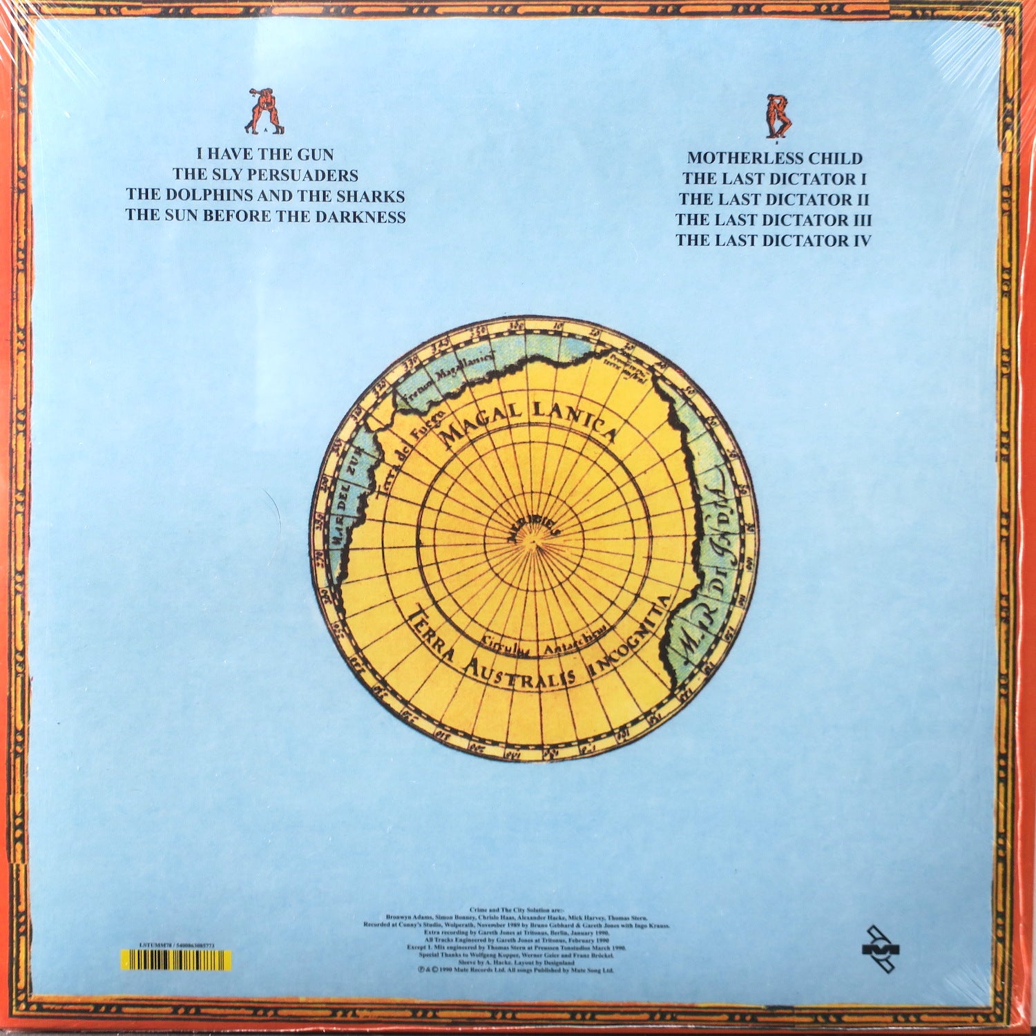 CRIME & THE CITY SOLUTION 'Paradise Discotheque' ORANGE Vinyl LP (1990 Australian Alternative Rock) - Limited Edition Collectible Record for Music Enthusiasts & Vinyl Collectors