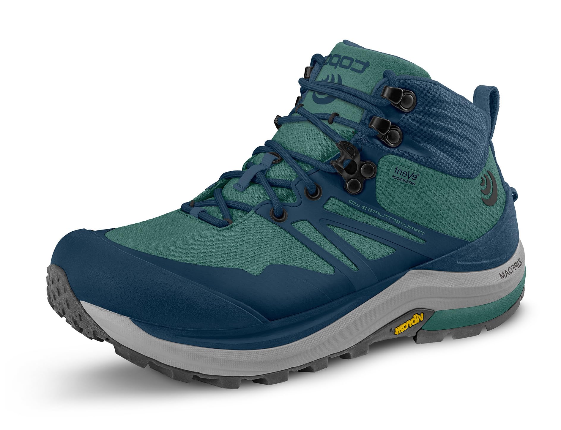 Topo Athletic Women's Trailventure 2 WP Waterproof Trail Running Shoes - 5MM Drop Comfortable Hiking Boots for Women | Perfect for Outdoor Adventures, Mountain Trails & Wet Conditions