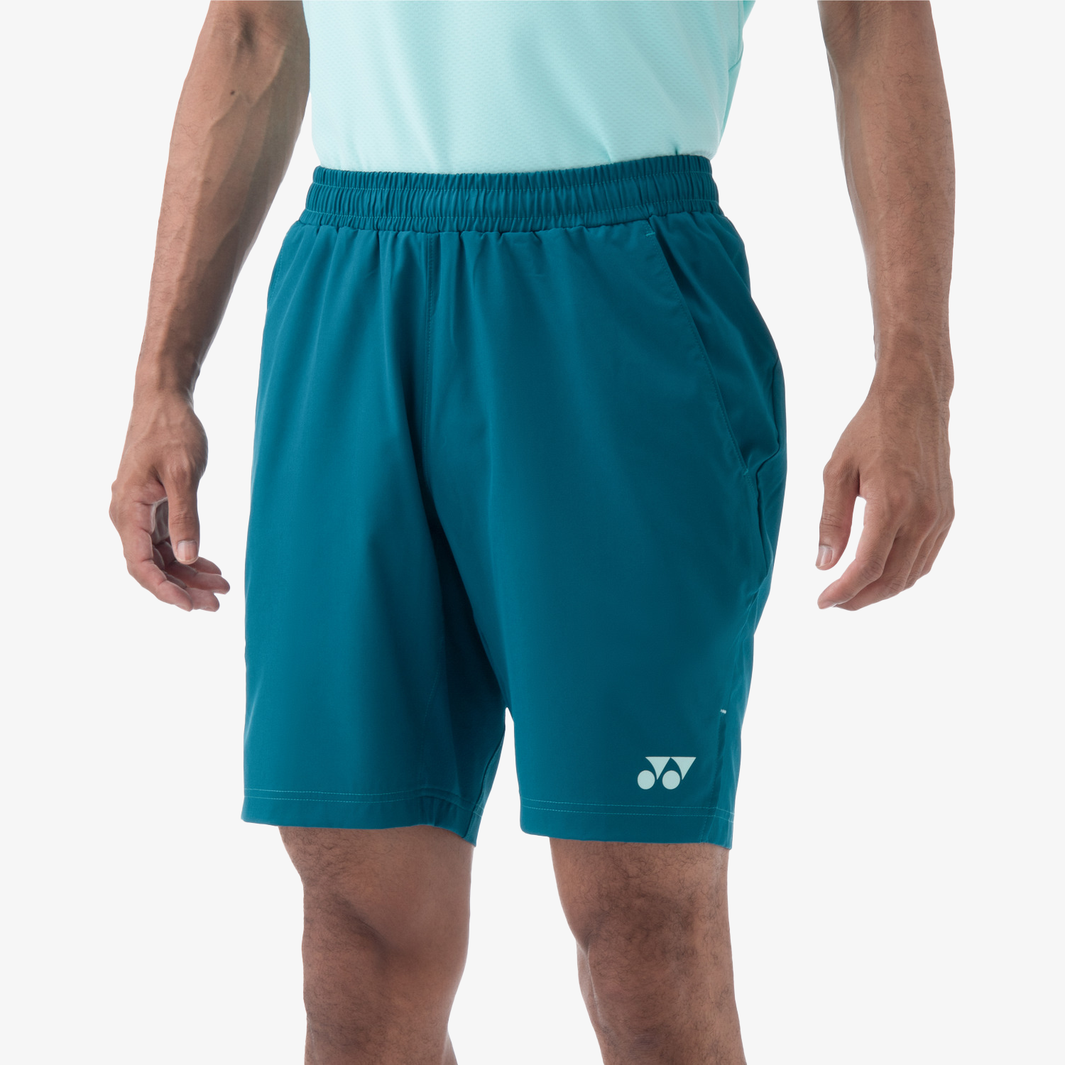 Yonex Men's Tennis Shorts 15161 - Breathable Quick-Dry Athletic Shorts for Running & Training (Blue Green) | Perfect for Gym, Workout & Casual Wear