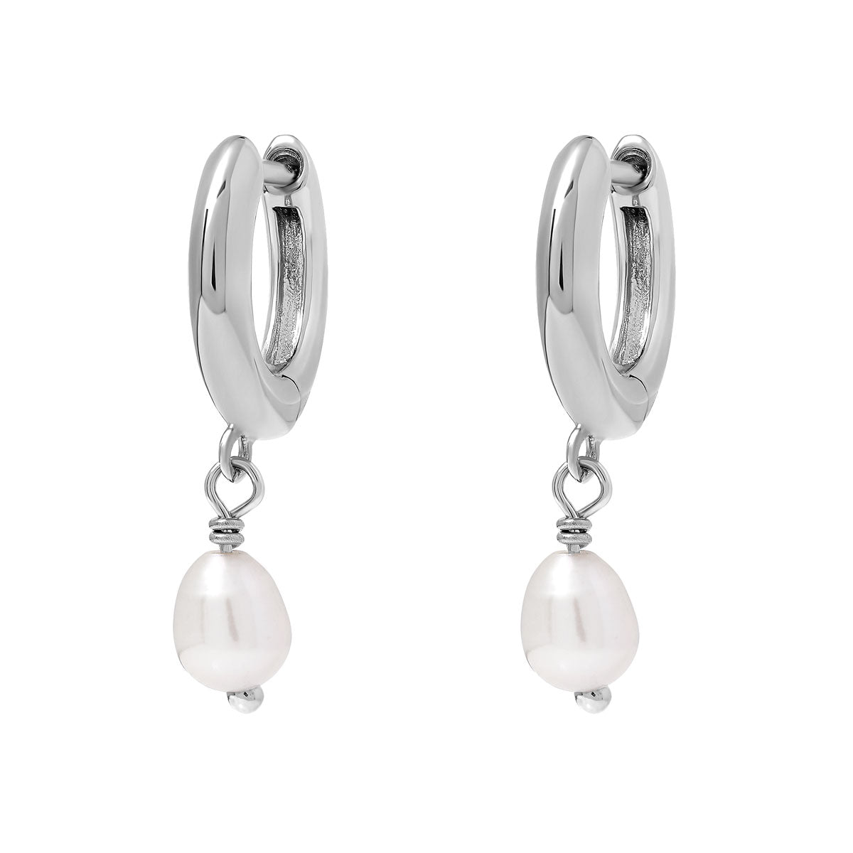 Elegant Pearl Huggie Earrings for Women - Perfect for Weddings, Parties & Everyday Wear