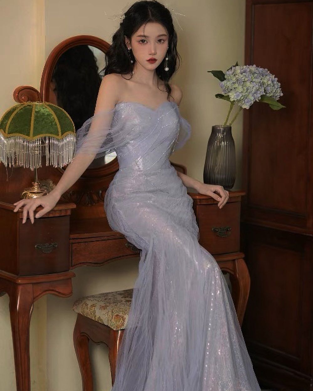 Lavender Off-The-Shoulder Mermaid Prom Dress J3066 - Elegant Formal Gown for Homecoming, Wedding Guest & Special Occasions