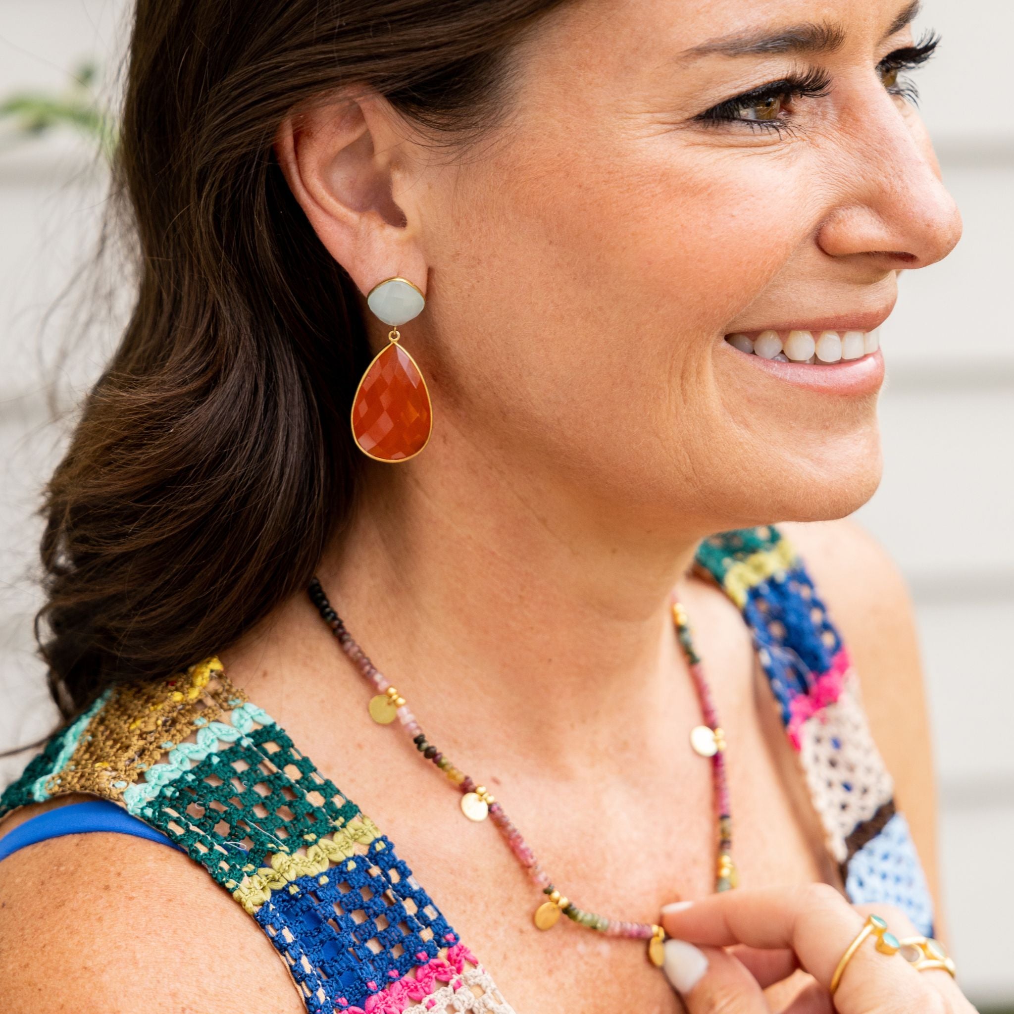 Twilight Sky Drop Earrings - Elegant Dangling Earrings for Women, Perfect for Evening Parties, Weddings & Date Nights