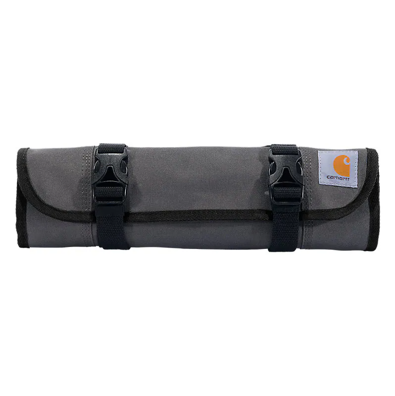 18 Pocket Tool Bag Utility Roll - Heavy Duty Grey Organizer for Electricians & Contractors - Perfect for Work, DIY Projects & Home Repairs