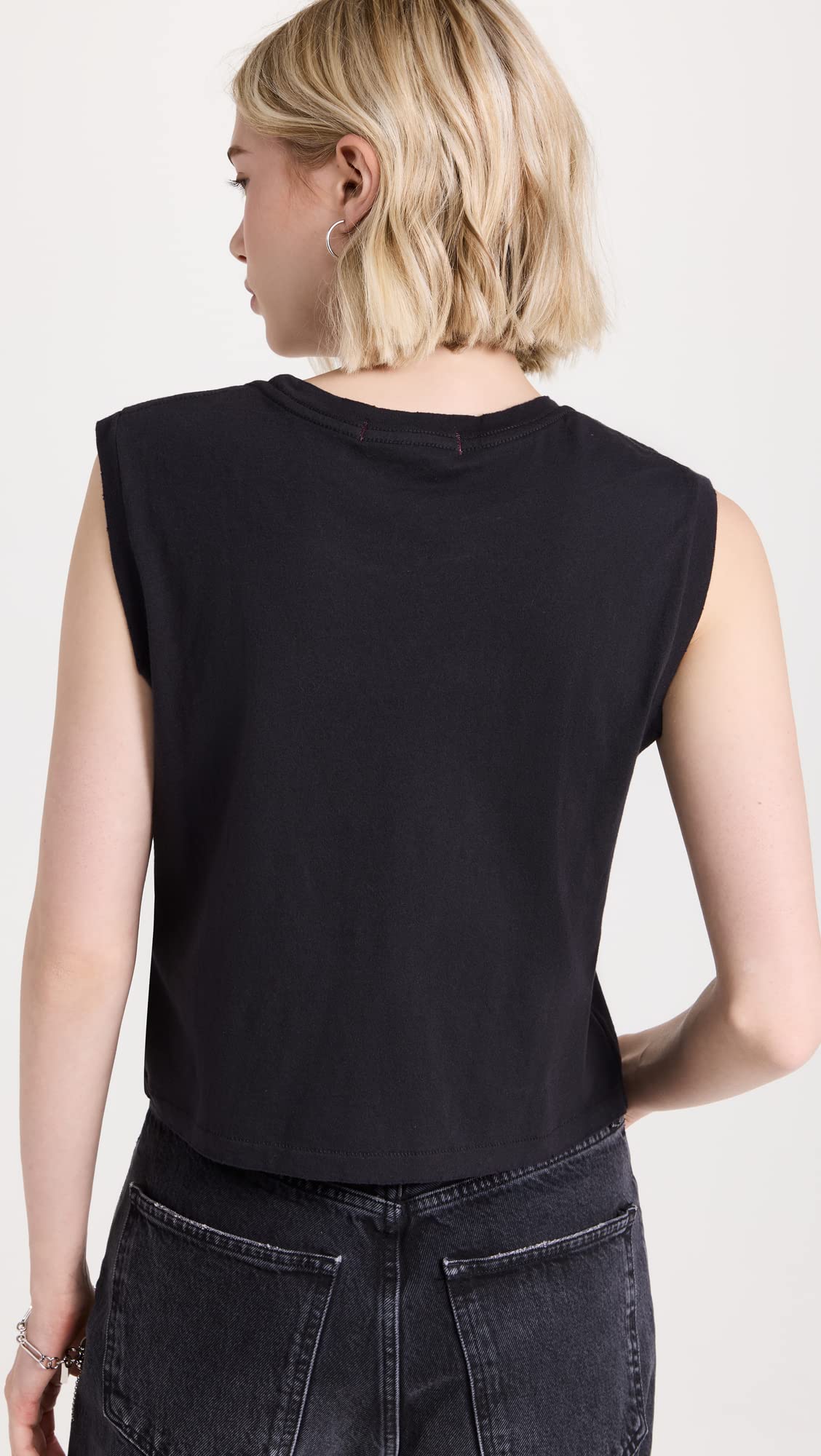 AMO Women's Sleeveless Babe Tee - Soft Cotton Tank Top for Summer | Casual Wear, Gym, Beach & Everyday Outfits