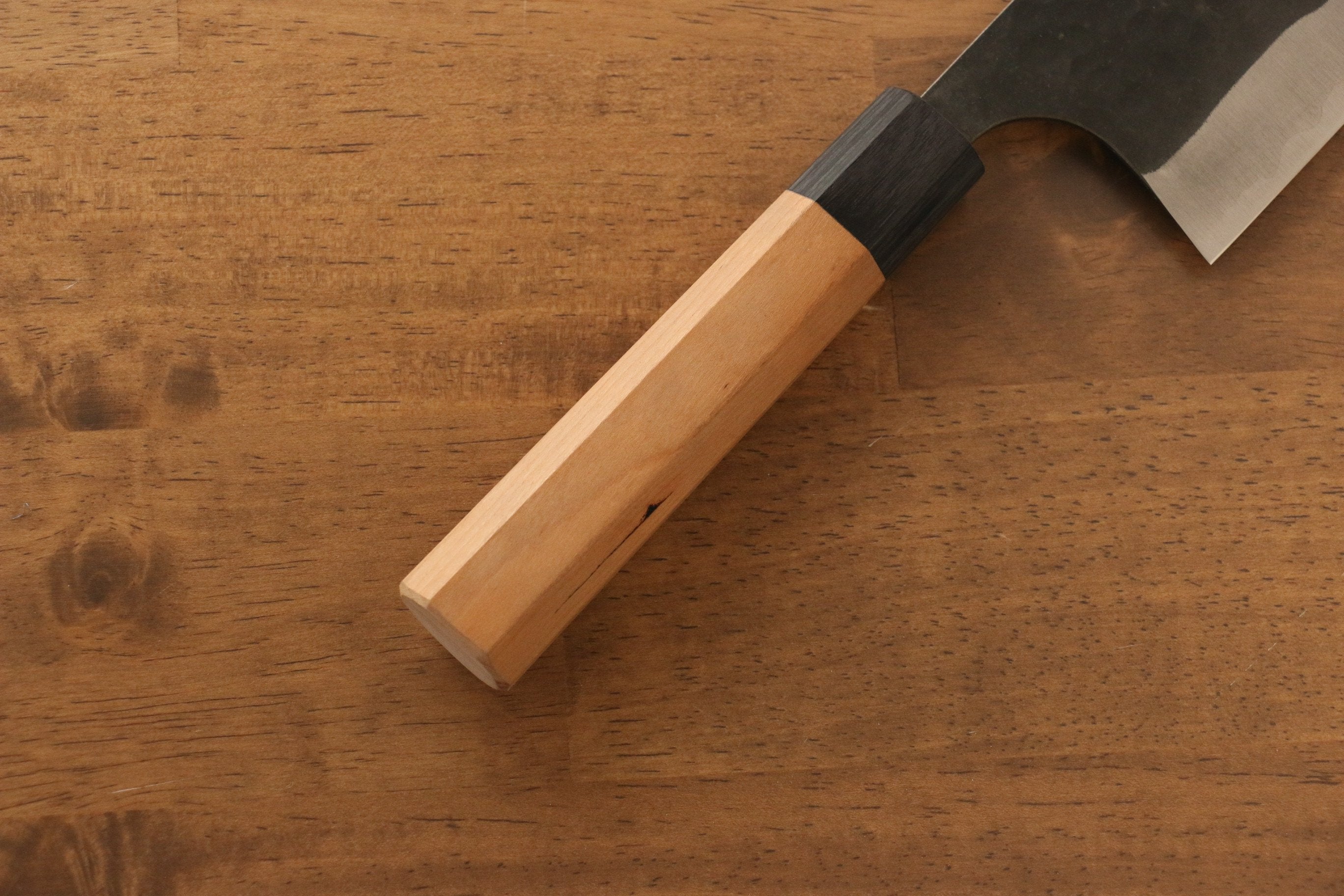 Masakage Koishi Blue Super Steel Nakiri Knife 165mm with American Cherry Handle - Perfect for Slicing Vegetables, Herbs & Sushi Prep