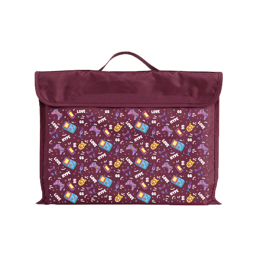 Eco-Friendly Reusable Library Book Tote Bag - Durable & Stylish for School, Shopping & Groceries - Pixel Chick Design