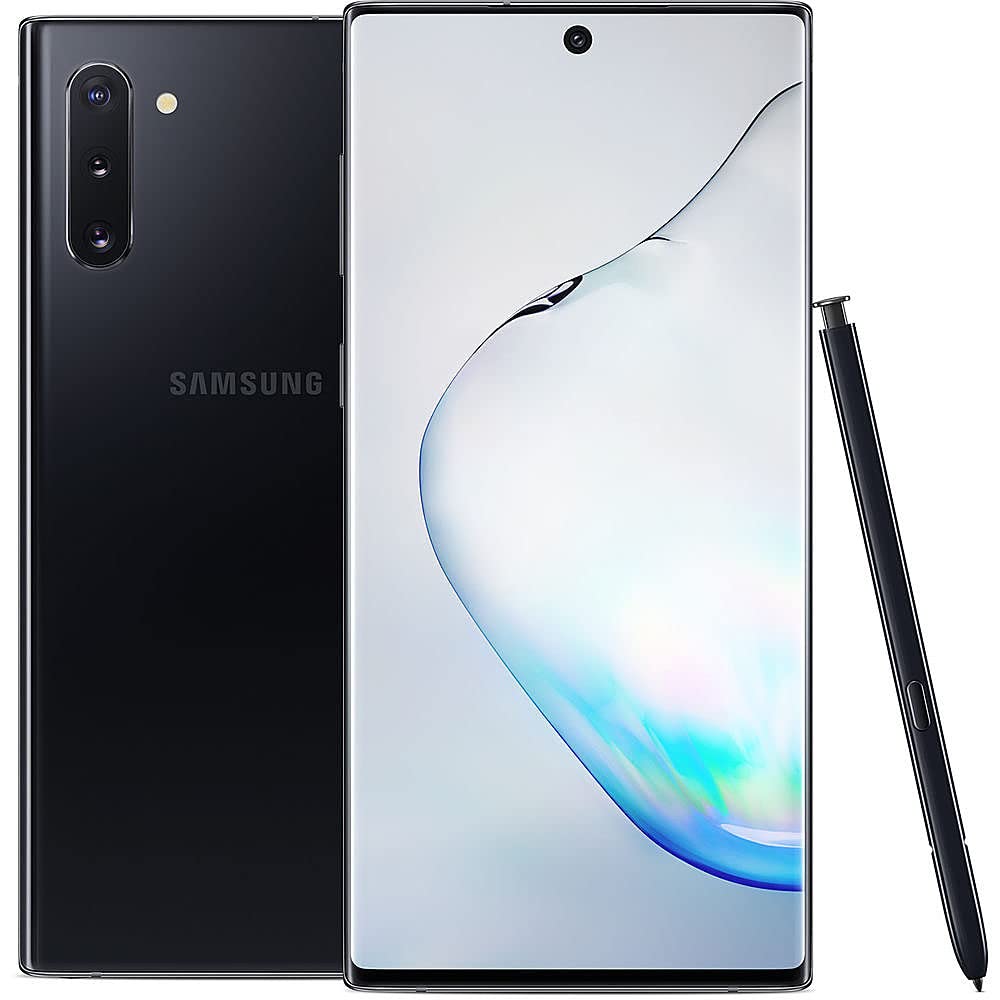 Samsung Galaxy Note 10 Unlocked Smartphone 256GB Aura Black - Certified Renewed | Premium Android Phone for Business, Gaming & Productivity