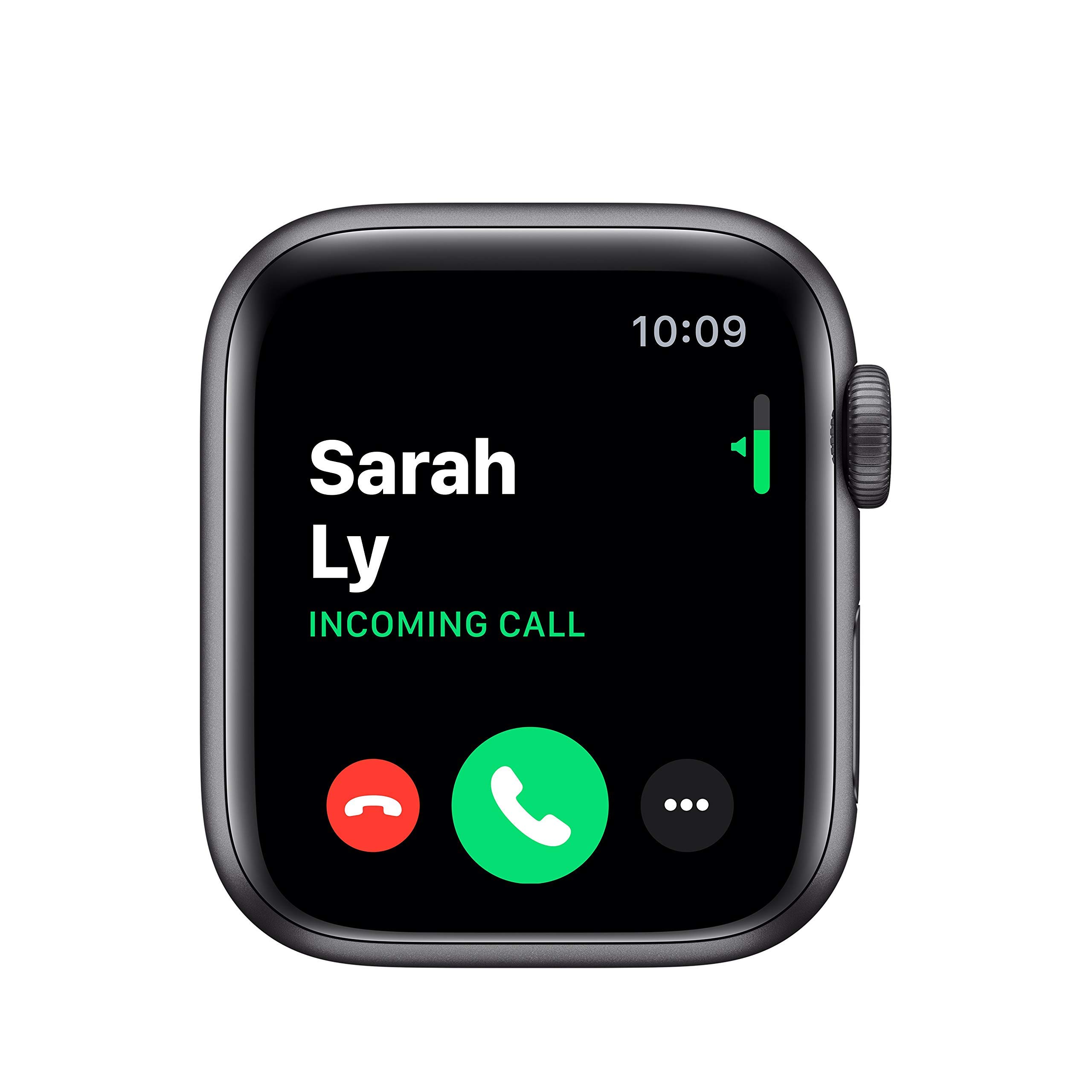 Refurbished Apple Watch Series 5 GPS 40mm - Space Gray Aluminum Case with Black Sport Band | Smart Fitness Tracker for Running, Swimming & Daily Activity Tracking