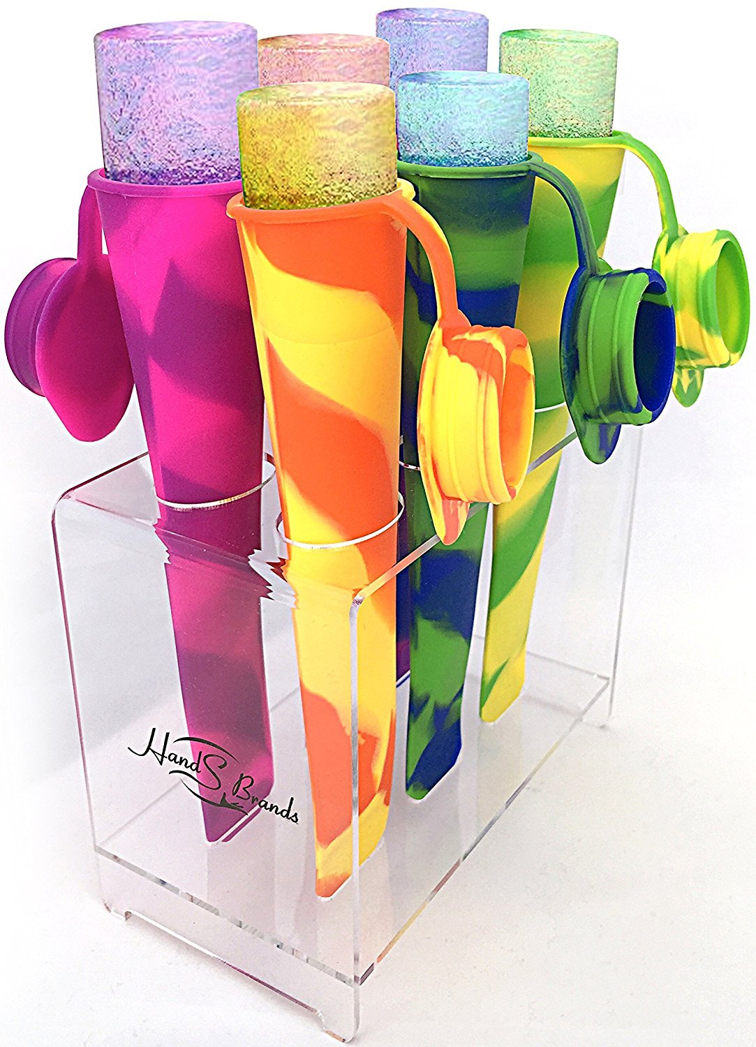 Best Silicone Popsicle Molds with Lids - 6 Piece Ice Pop Maker Kit with Non-Stick Design & Built-in Holder - Perfect for Homemade Frozen Treats, Kids Snacks, Summer Parties & Healthy Desserts