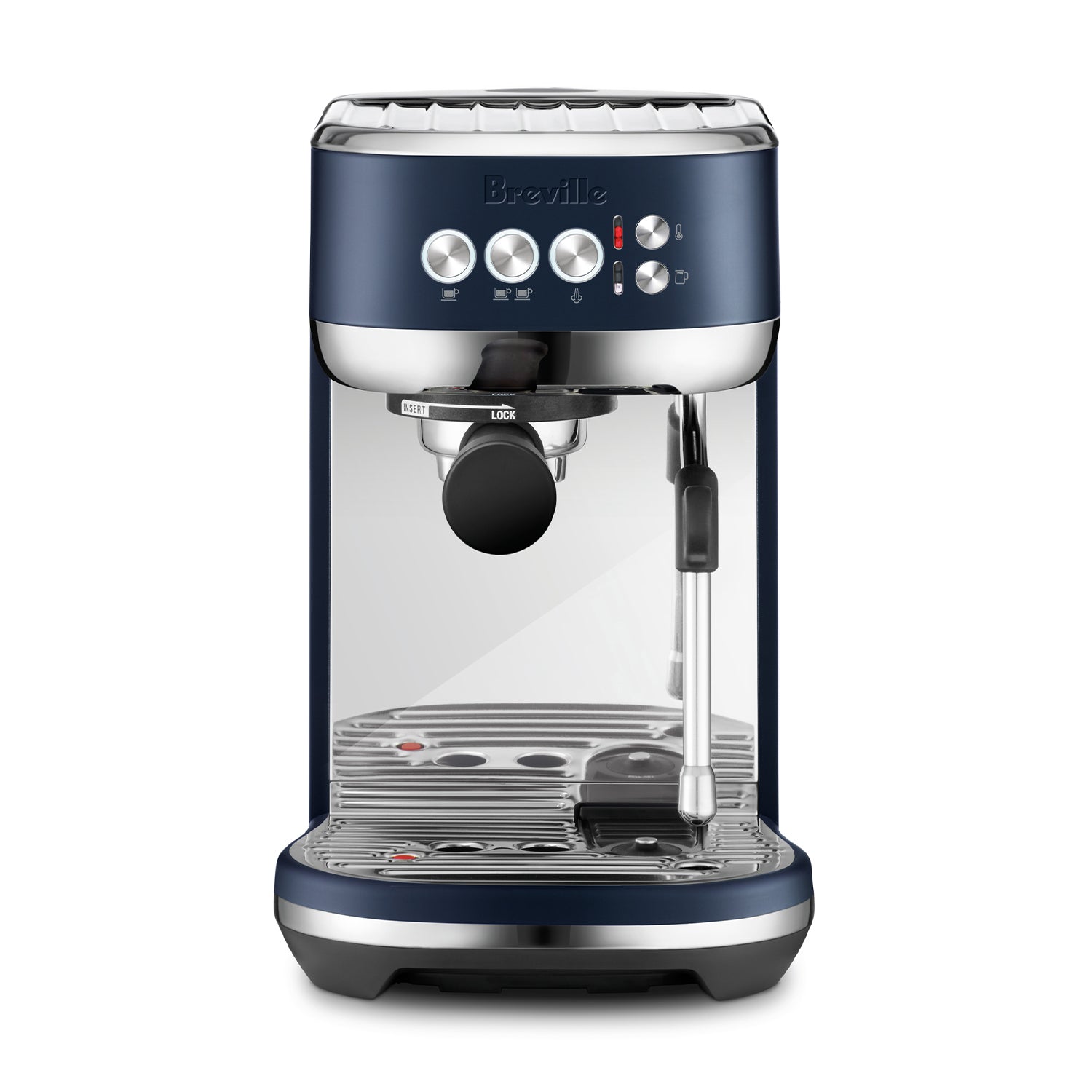 Breville Bambino Plus Automatic Espresso Machine - Stainless Steel, Fast Heat Up, Milk Frother (Damson Blue) | Perfect for Home Baristas & Coffee Lovers - Compact Design for Small Kitchens & Office Use
