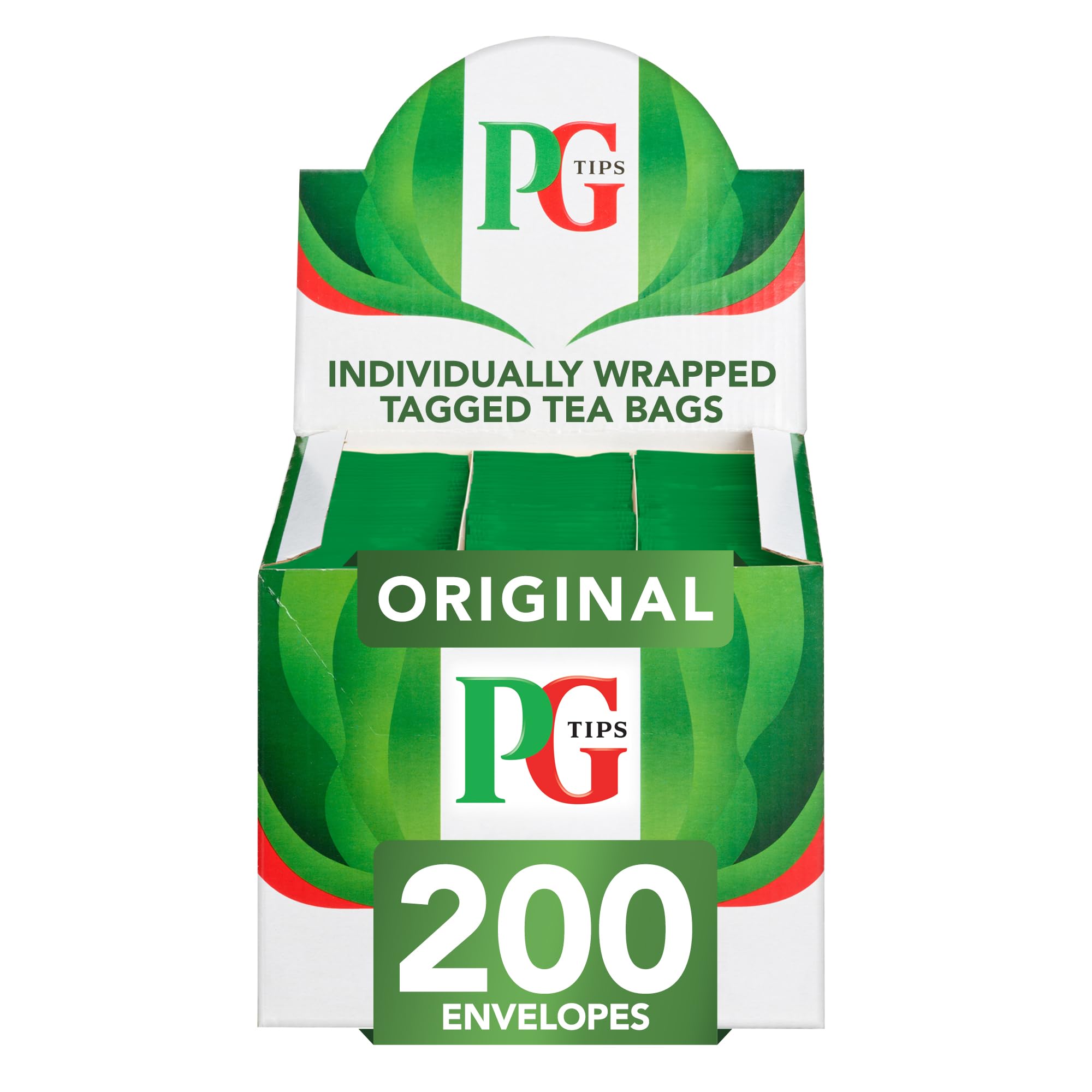 PG Tips Envelope Tea Bags Pack of 200 - Premium Black Tea for Daily Brewing, Office, or Relaxing at Home