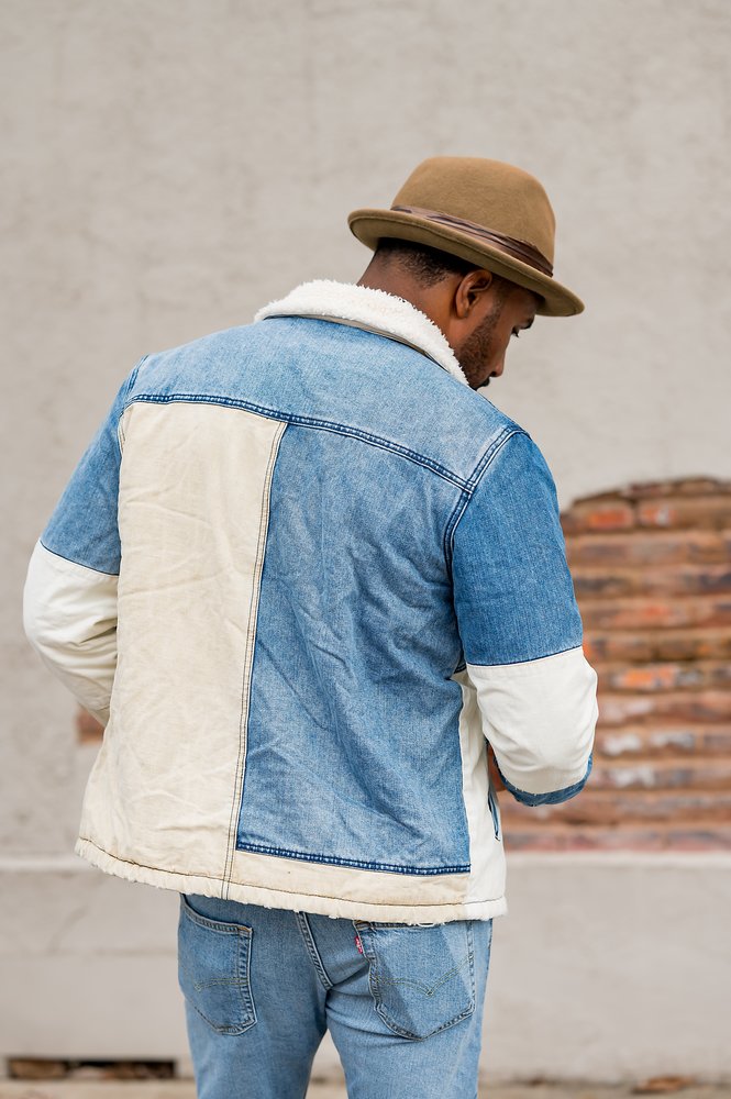 Sherpa Lined Denim Trucker Jacket for Men & Women - Warm Fleece Lined Jean Jacket for Fall & Winter - Perfect for Outdoor Adventures, Casual Wear & Layering