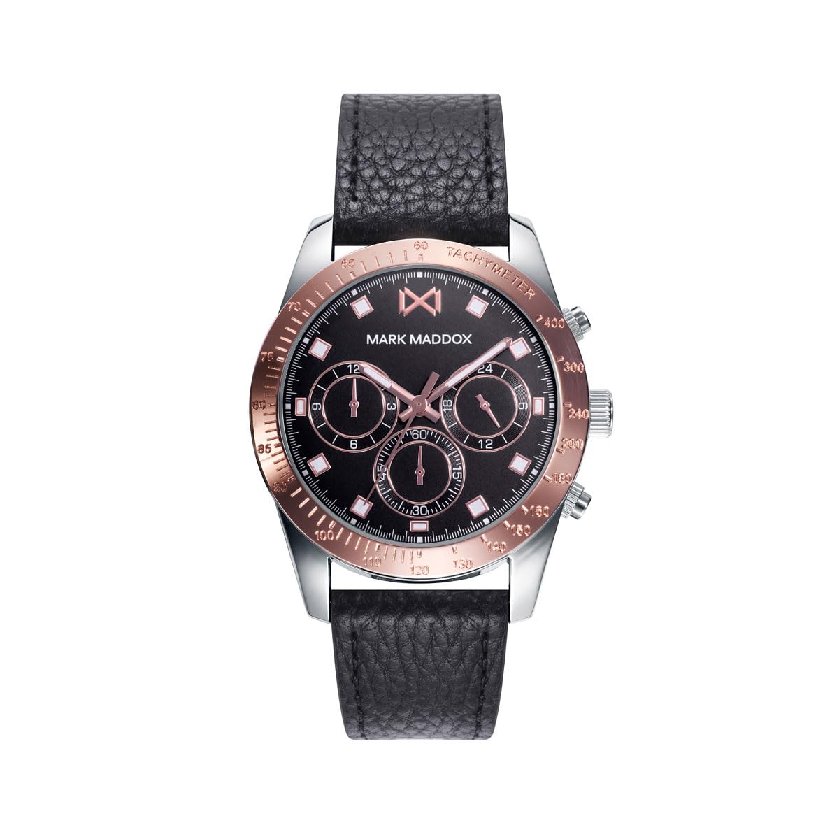 MARK MADDOX Men's Analog Quartz Watch with Stainless Steel Strap - Waterproof Dress Watch for Business, Casual & Formal Occasions - HC0125-17