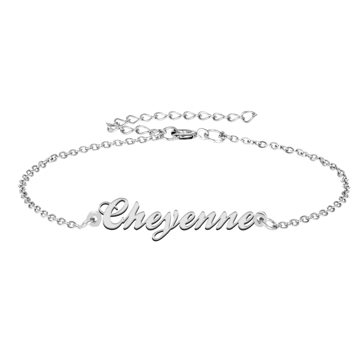 Personalized Name Bracelet for Women - Custom Engraved Charm Bracelet & Anklet - Thoughtful Gift for Mom, Wife, Daughter - Perfect for Birthdays, Anniversaries & Special Occasions