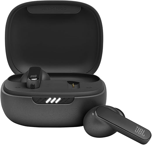 JBL Live Pro 2 TWS Wireless Earbuds with Active Noise Cancelling, 40H Playtime, Bluetooth 5.2 - Perfect for Gym Workouts, Commuting & Travel