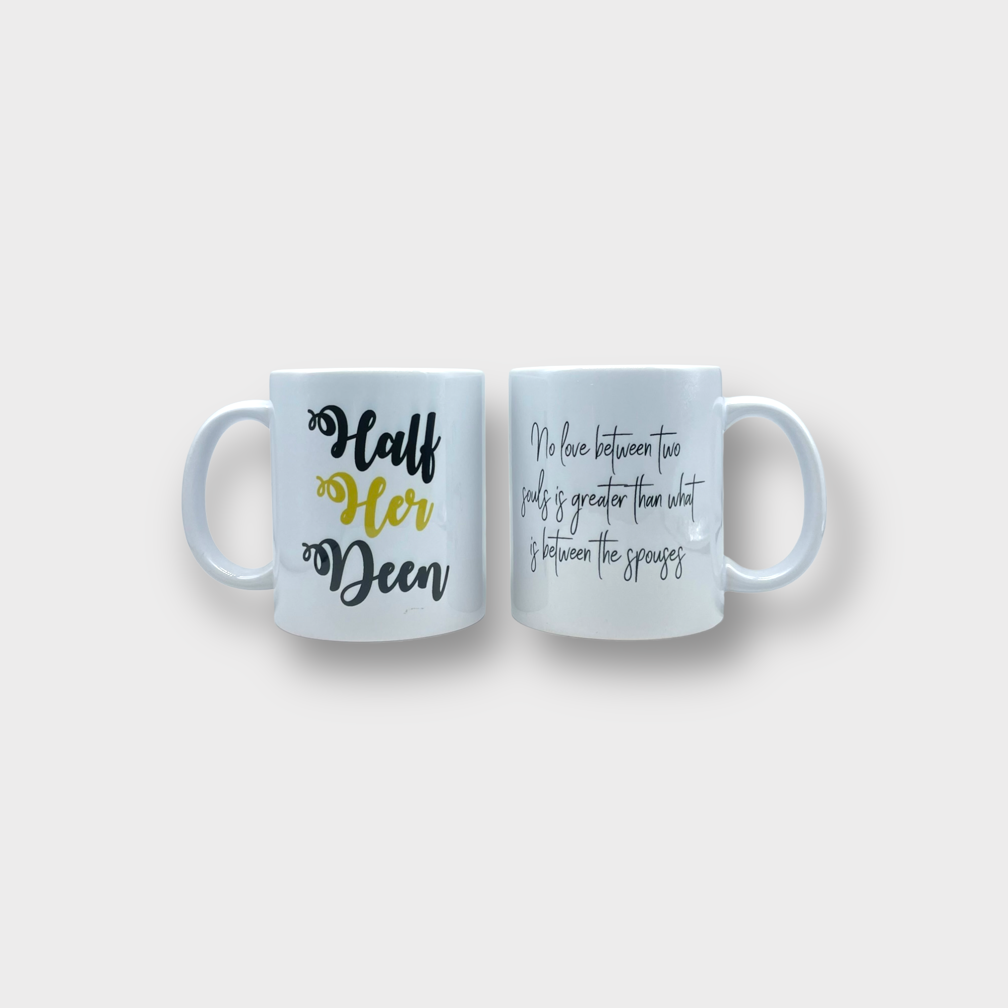 His & Her Deer Mug Set - 11oz Ceramic Coffee Cups with Handle - Perfect for Couples, Anniversaries, and Cozy Coffee Moments at Home