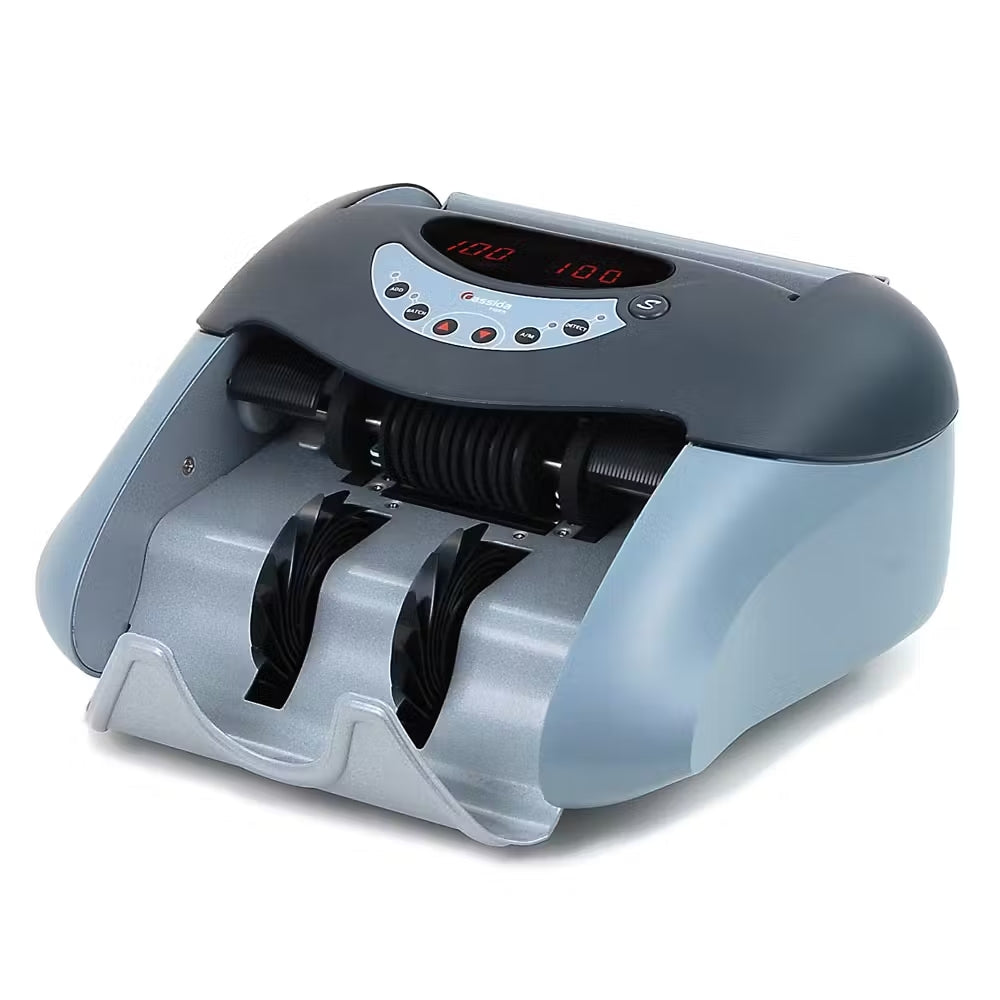 Cassida Tiger Bill Counter with UV & MG Counterfeit Detection - High-Speed Money Counting Machine for Banks, Retail & Cash Offices - Detect Fake Bills Easily