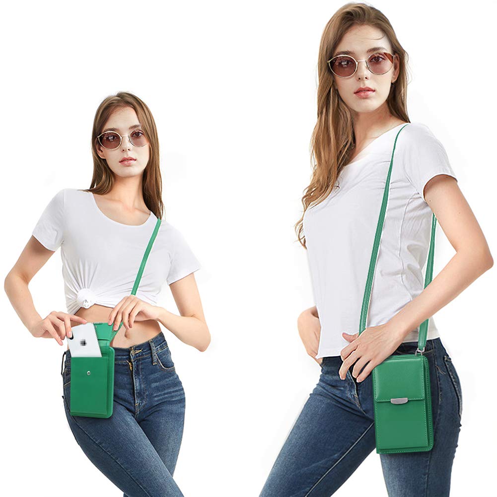 KUKOO Small Crossbody Bag for Women - Compact Phone Purse with Credit Card Slots & RFID Protection | Perfect for Travel, Shopping, and Everyday Use