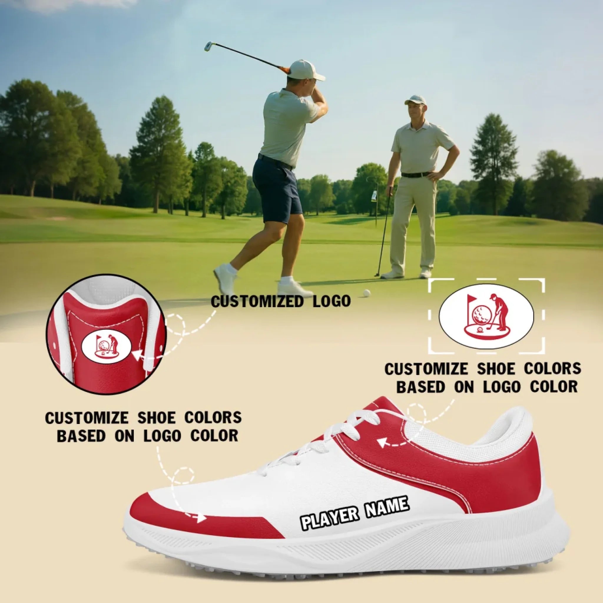 Custom Golf Shoes for Academies – Premium Training Footwear FN062 25028054 | Perfect for Golf Practice, Driving Range & Club Training Sessions